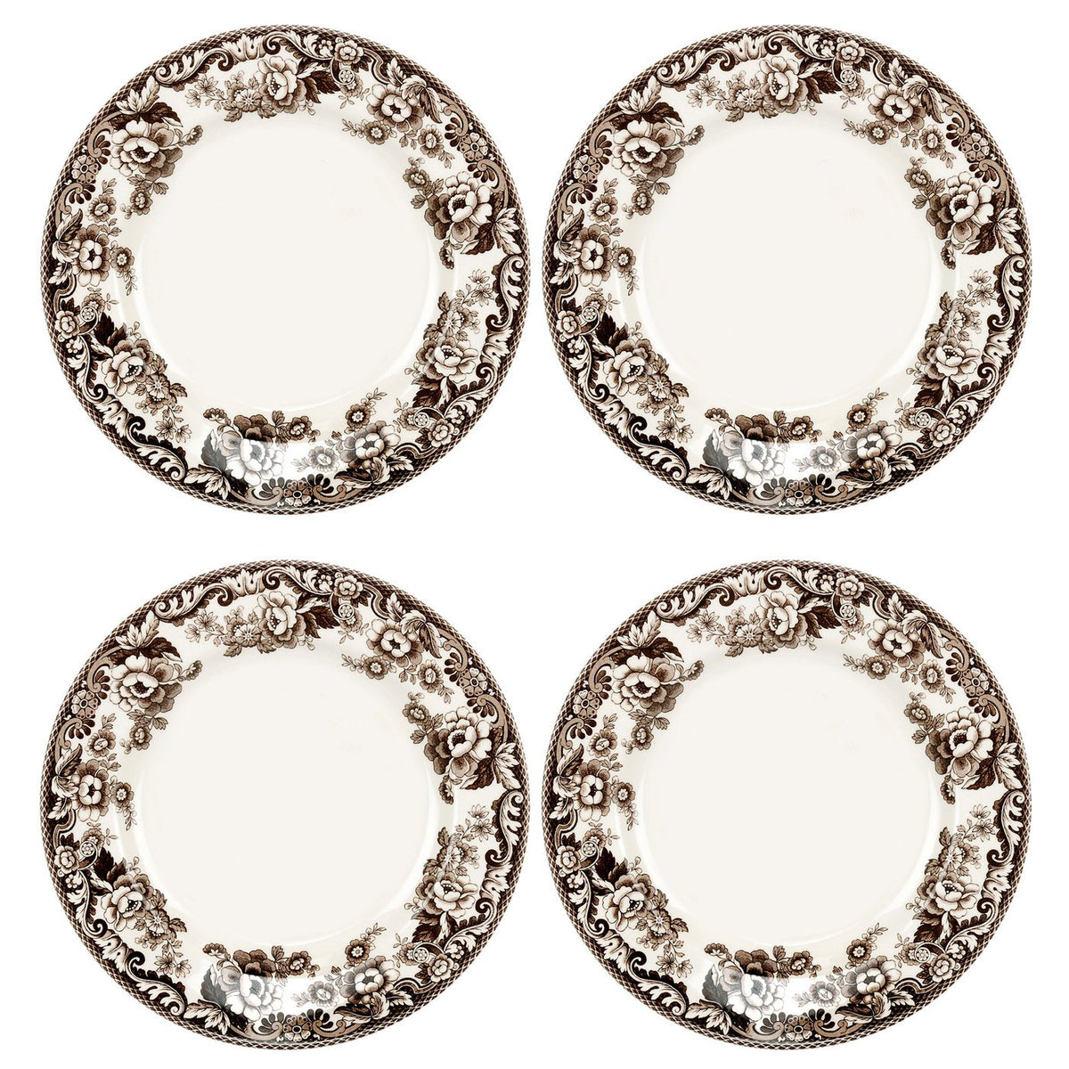 Spode Delamere Dinner Plate, Set Of 4, 10.5    | Perfect For Thanksgiving And Other Special Occasions | Made In England From Fin