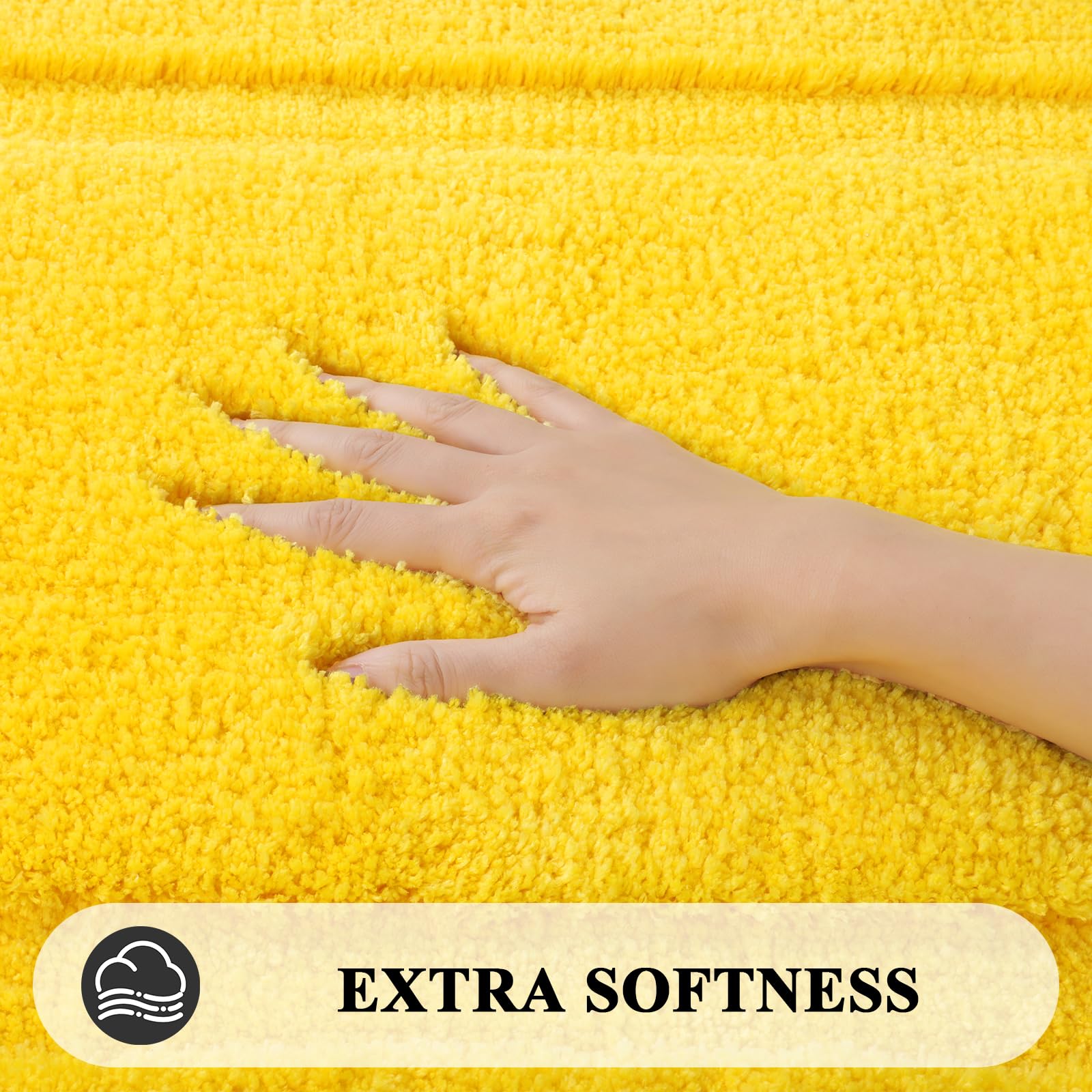 Shacos Super Soft Bathroom Runner Rug 24''X60'' Long Wide Bathroom Mat Non Slip Washable Bath Rug Runner Microfiber Absorbent Ba