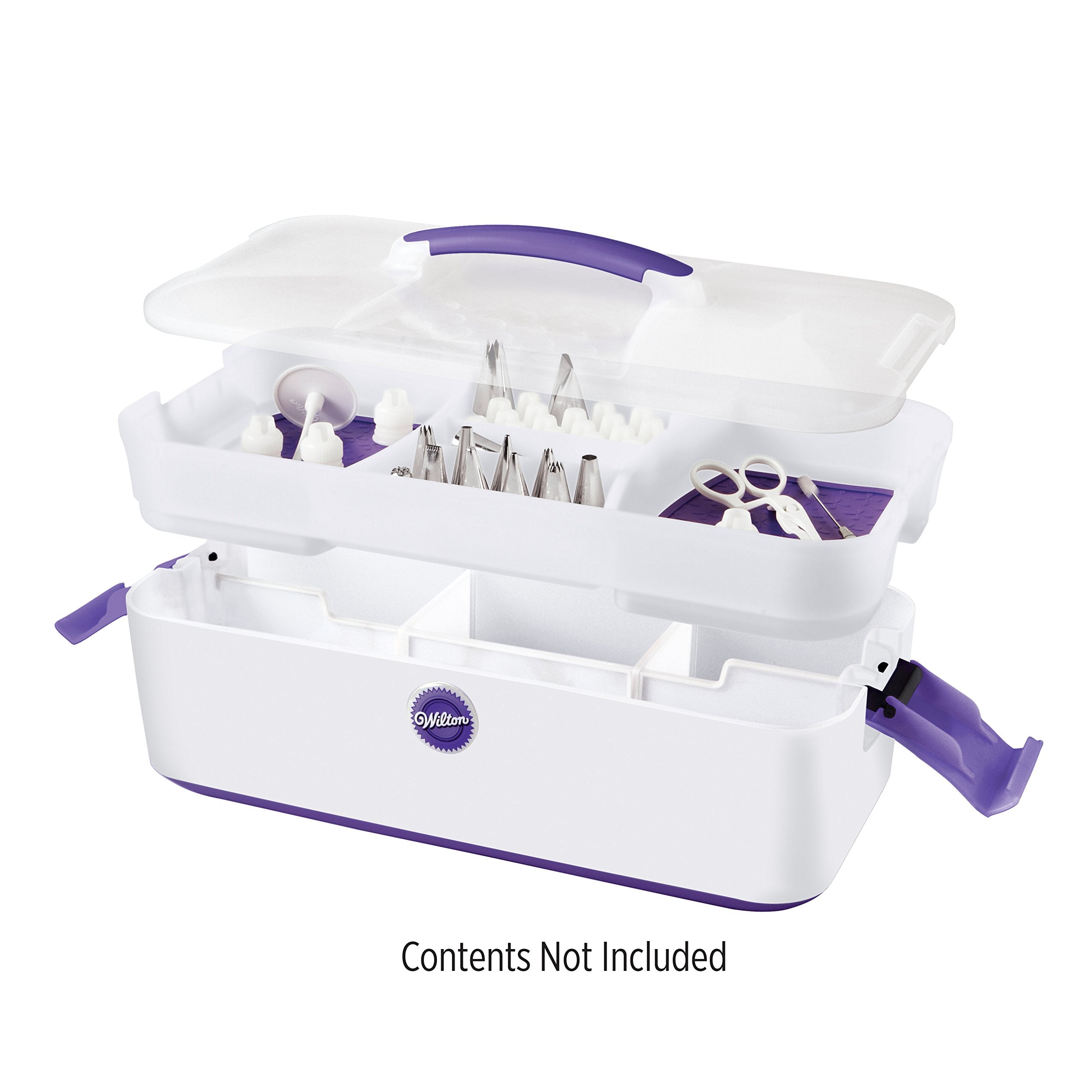 Wilton Decorator Preferred Cake Decorating Tool Caddy - White/Purple, Model 409-3077, Essential for Cake Decorating