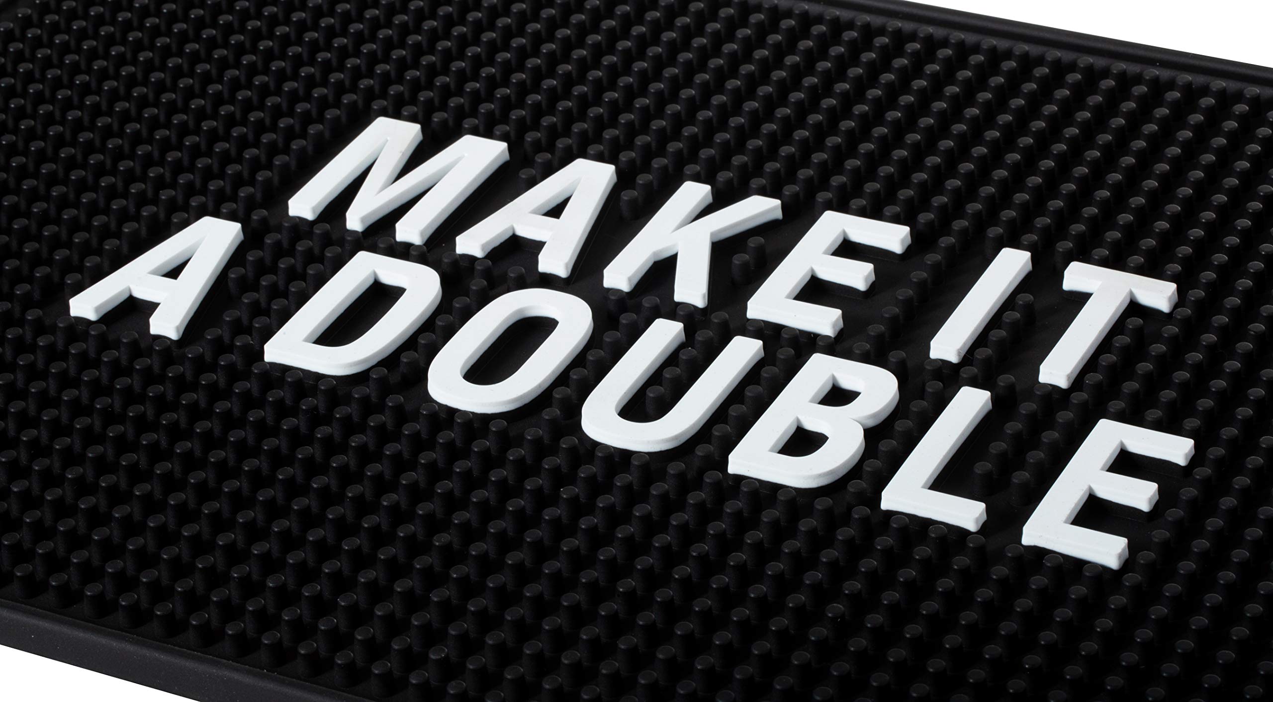 Why Limit Happy To One Hour? Bar Mat - Extra Large Rectangular Bar Mat Spill Drip Mat -12'' X 18''