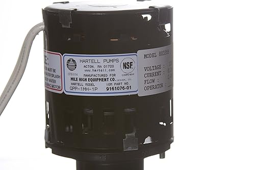 Ice O Matic 9161076-01 Water Pump 1550 Rotations Per Minute 115 Volt