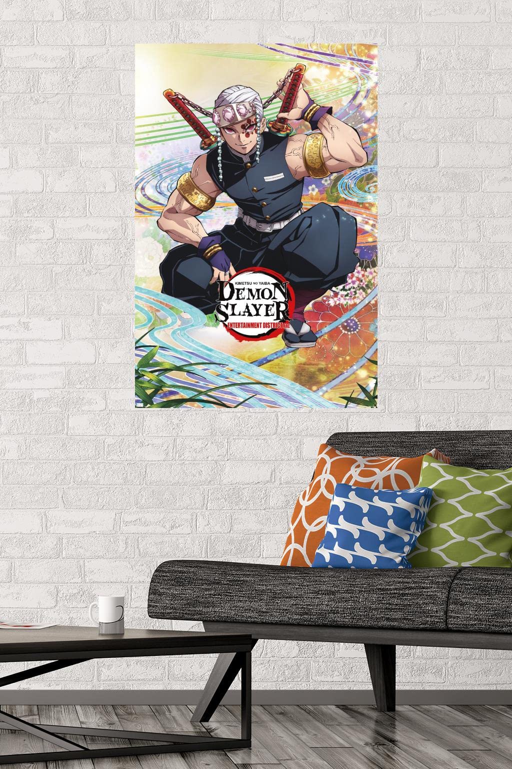Trends International Demon Slayer - Tengen Uzui One Sheet Wall Poster, 22.375'' X 34'', Premium Unframed Version