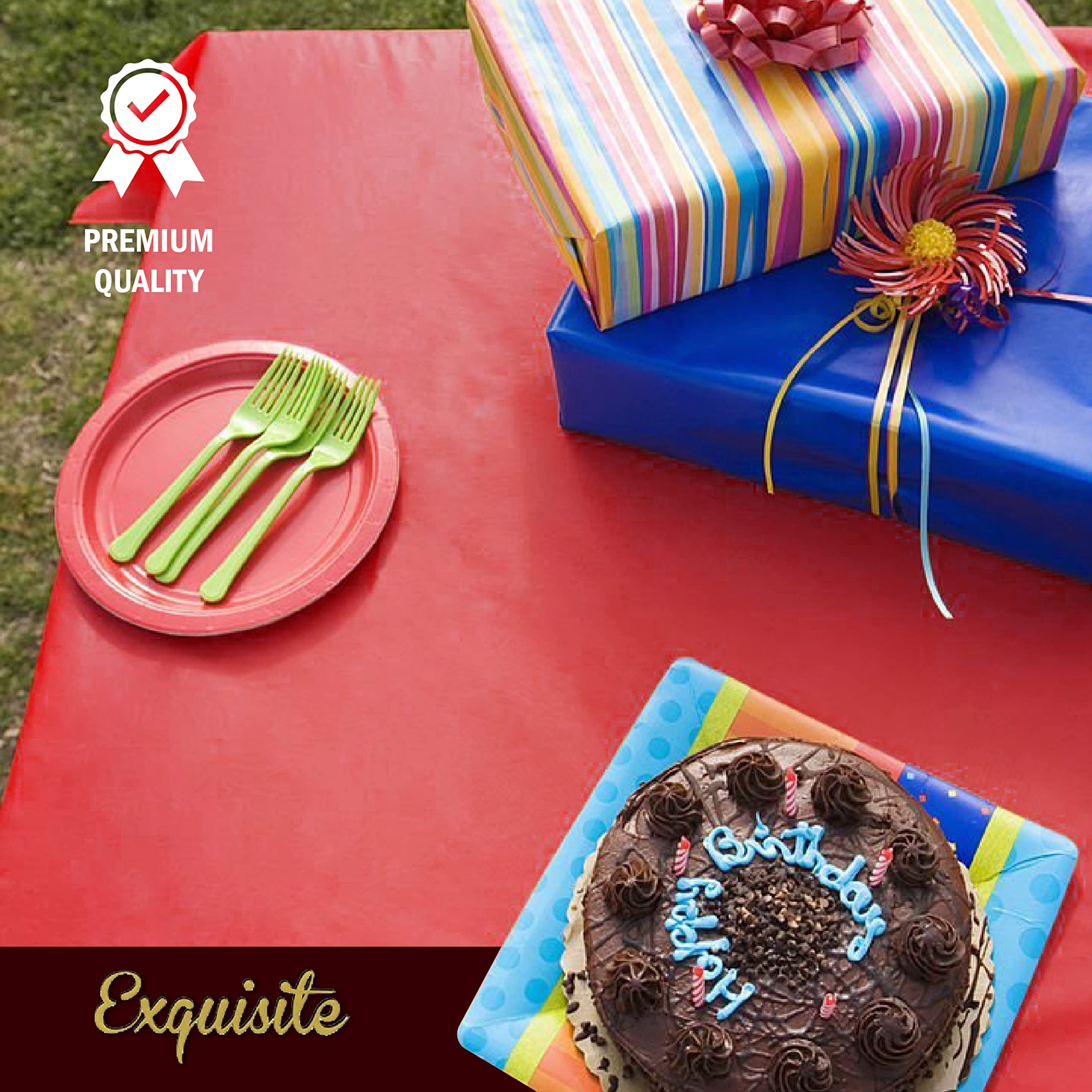 Exquisite Lavender Round Tablecloths In Bulk 48 Pack Lavender Plastic Disposable Table Cloth 84 Inch Tablecloth Plastic Table Cl