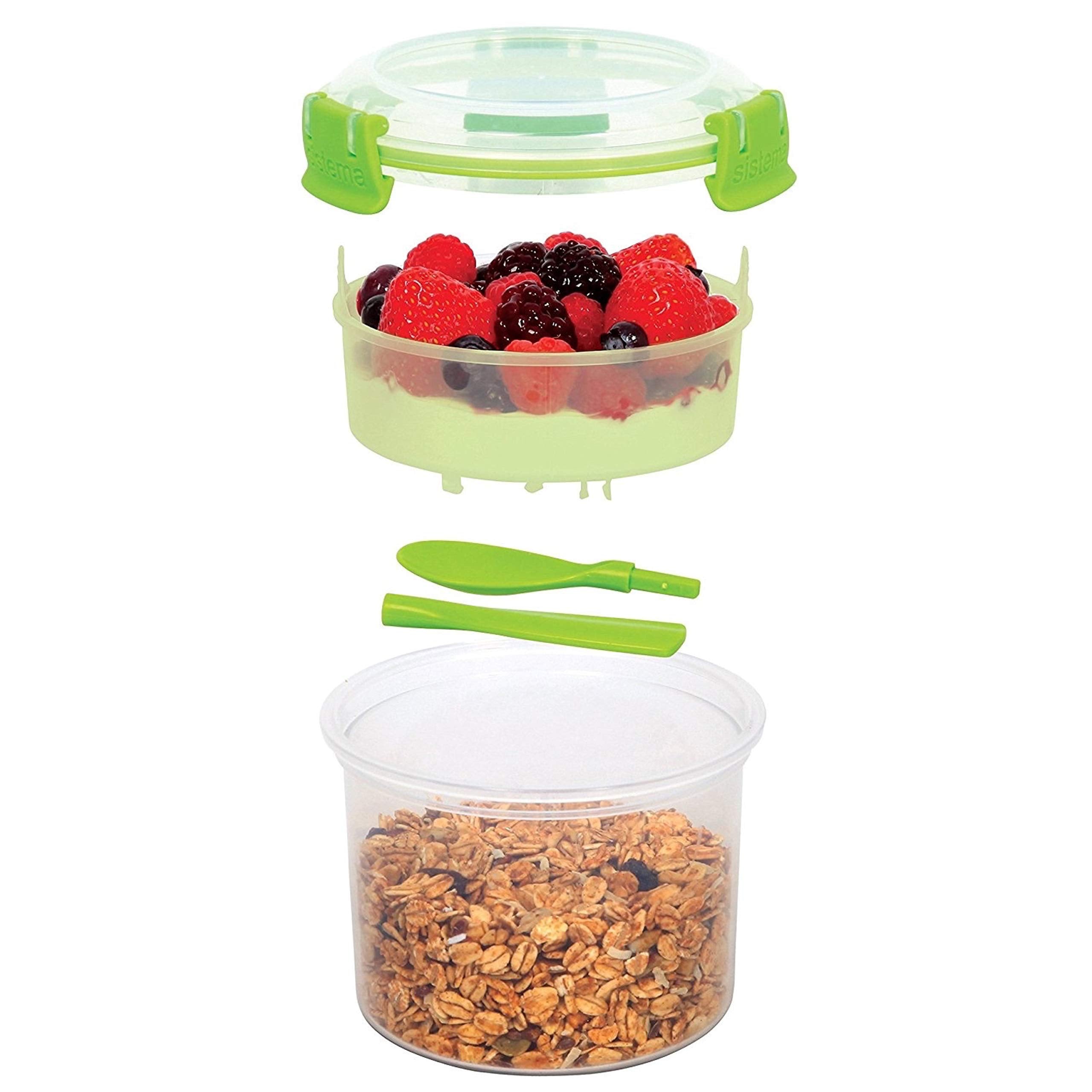 Sistema To Go Collection Breakfast Plastic Bowl Food Storage Container