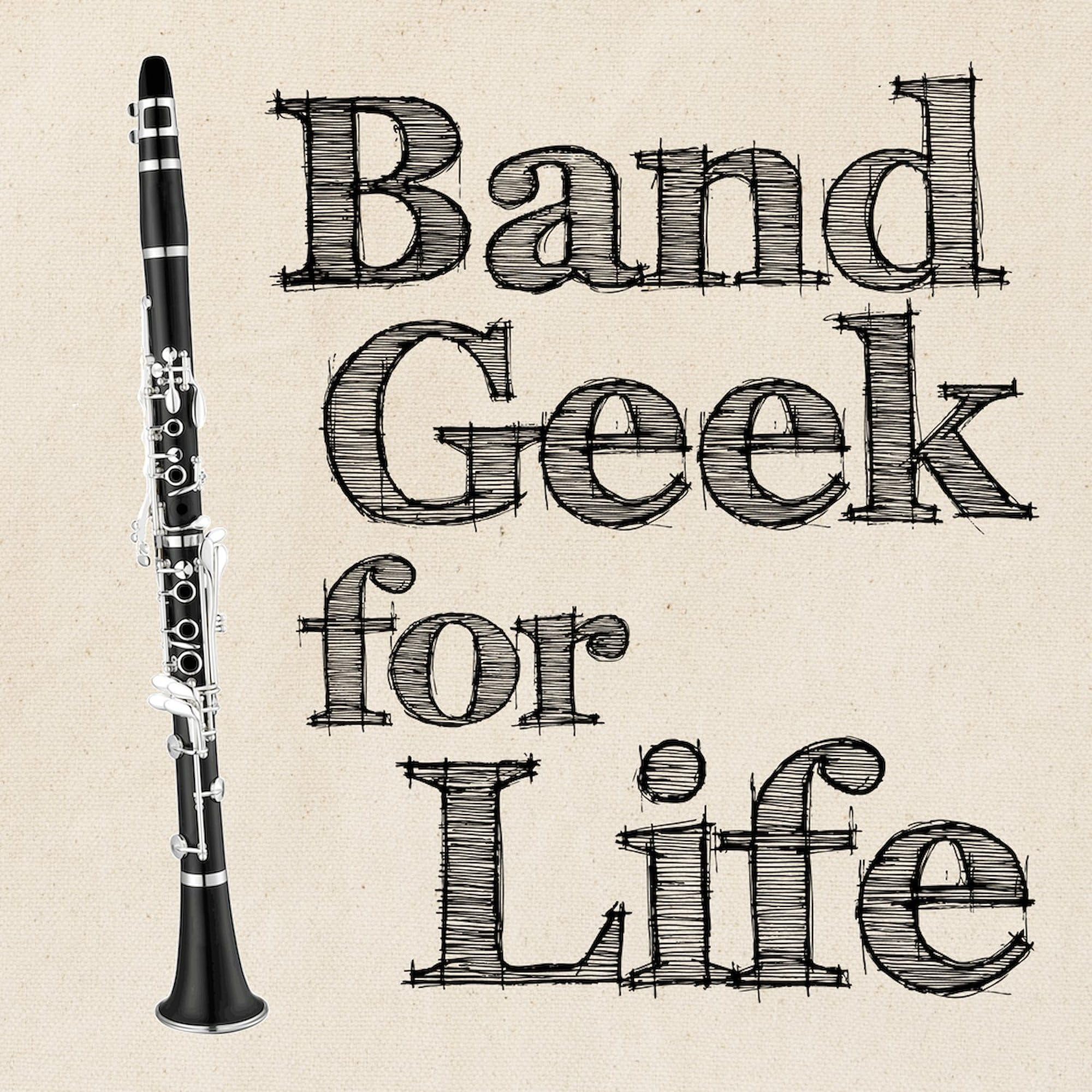 Cafepress Clarinet Band Geek Tote Bag Natural Canvas Tote Bag, Reusable Shopping Bag