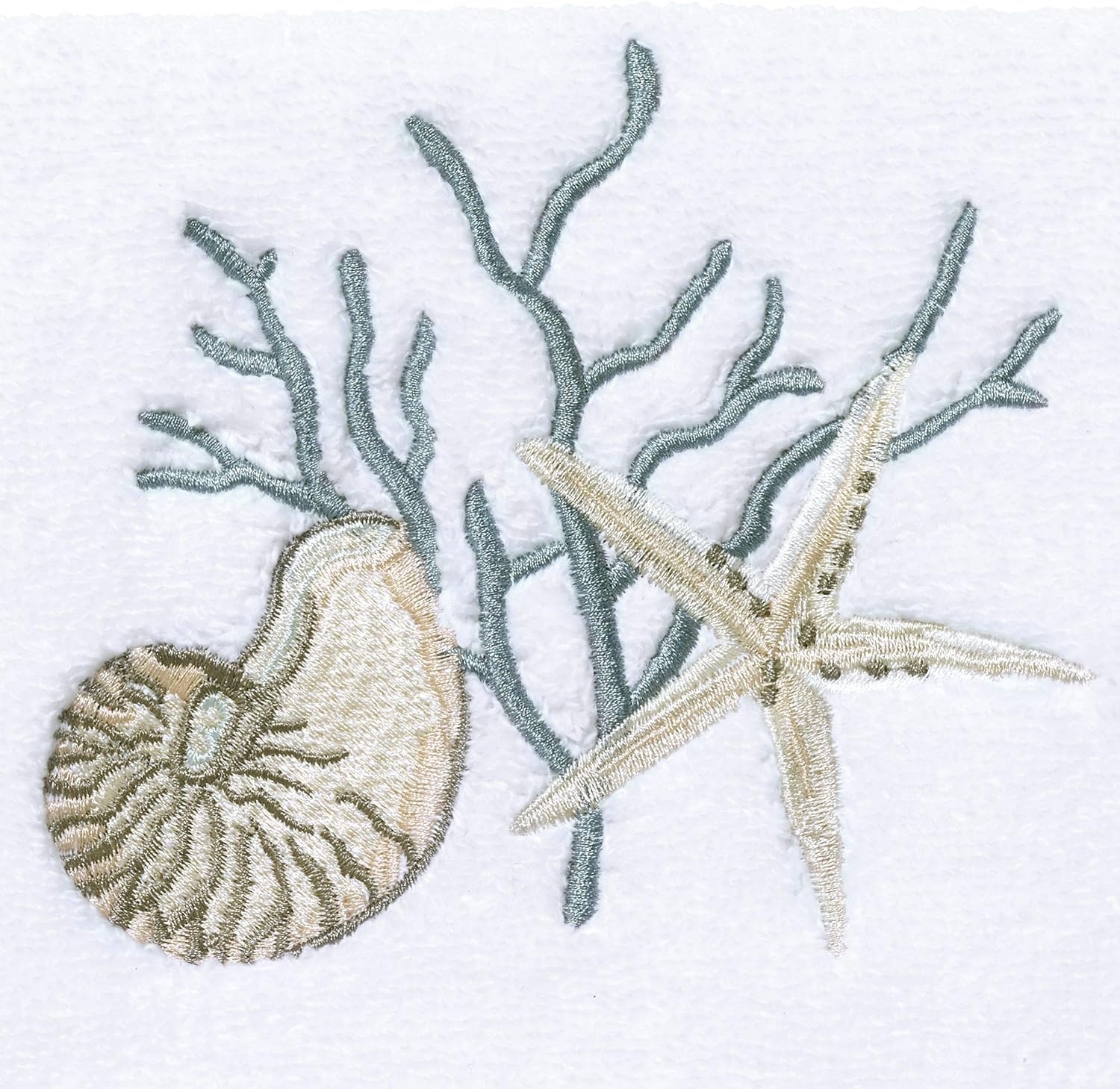 Avanti Linens - Hand Towel, Soft & Absorbent Cotton Towel (Coastal Terrazo)