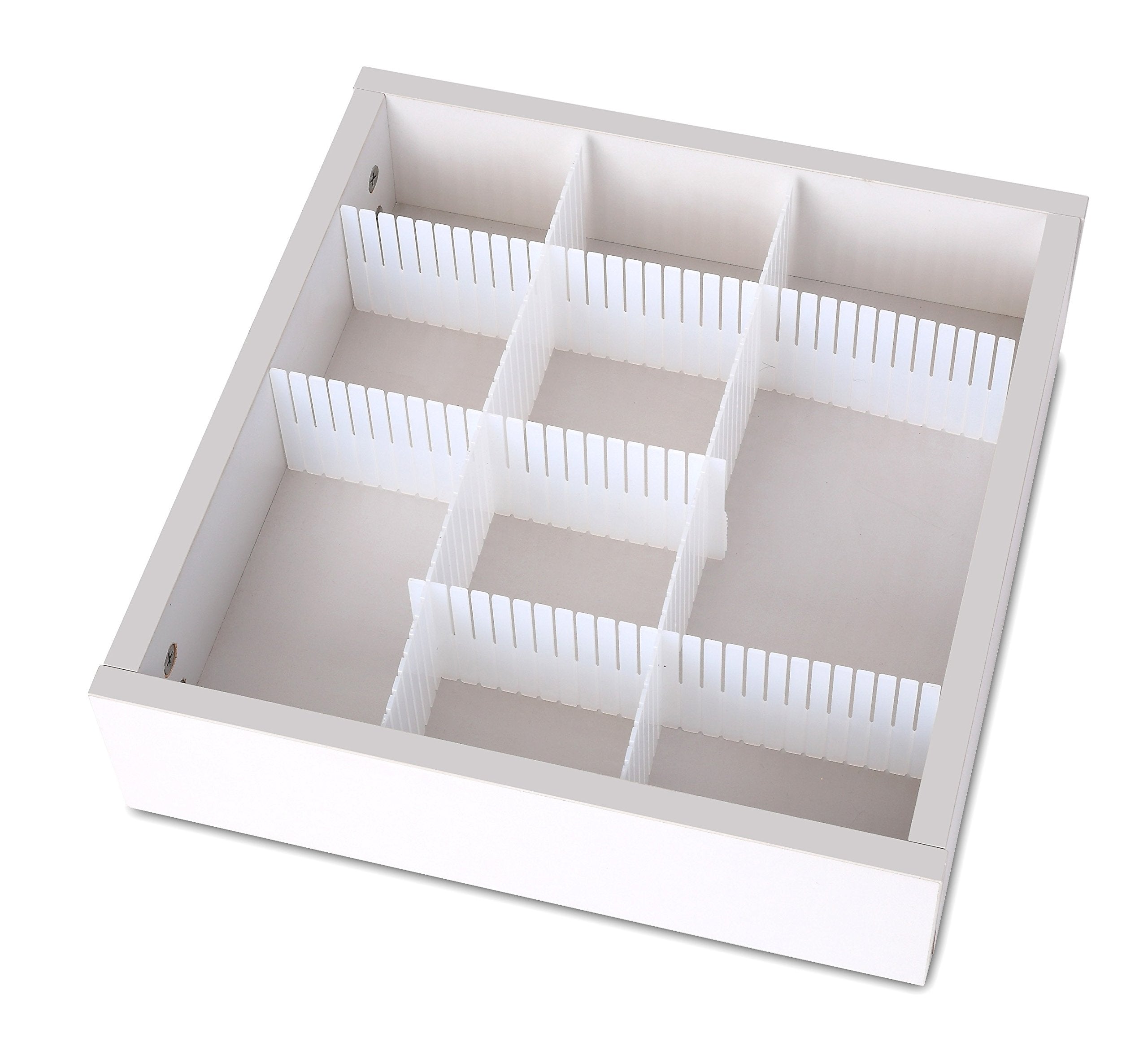 Seahaven Adjustable Grid Drawer Dividers Separators For Kitchen Bathroom Bedroom Dresser Utility Drawer Home Storage And Organiz