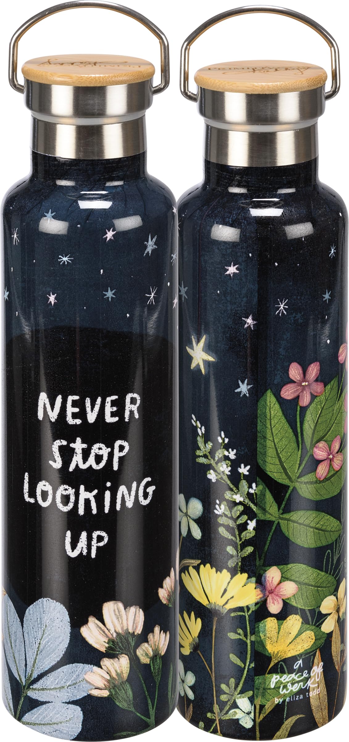Primitives By Kathy Insulated Bottle - Never Stop Looking Up
