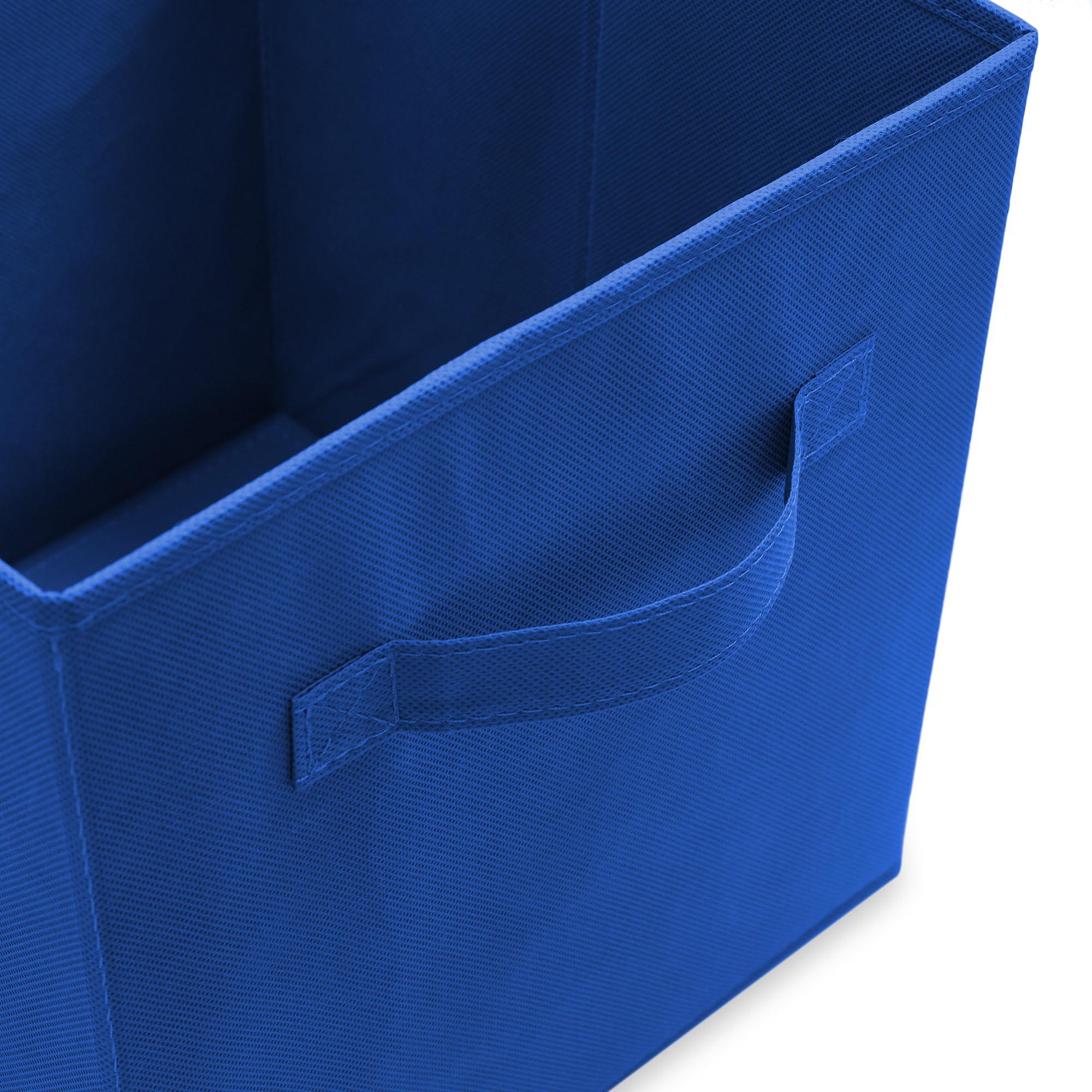 Casafield Set of 6 Collapsible Fabric Cube Storage Bins  Royal Blue - 11'' Foldable Cloth Baskets for Shelves  Cubby Organizers & More