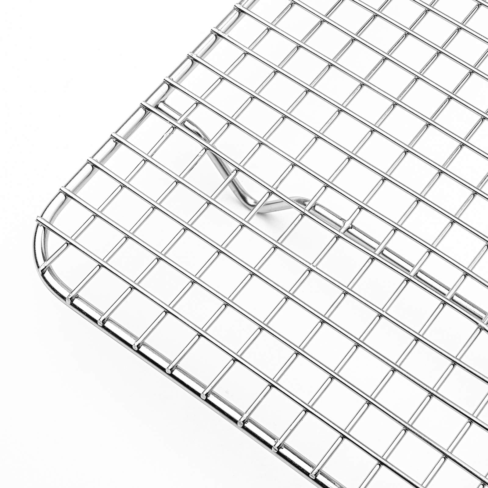 Last Confection Stainless Steel Baking & Cooling Rack - 8-1/2'' X 12'' (Fits Quarter Sheet Pan) - Cookie Baker'S Oven Wire Rack