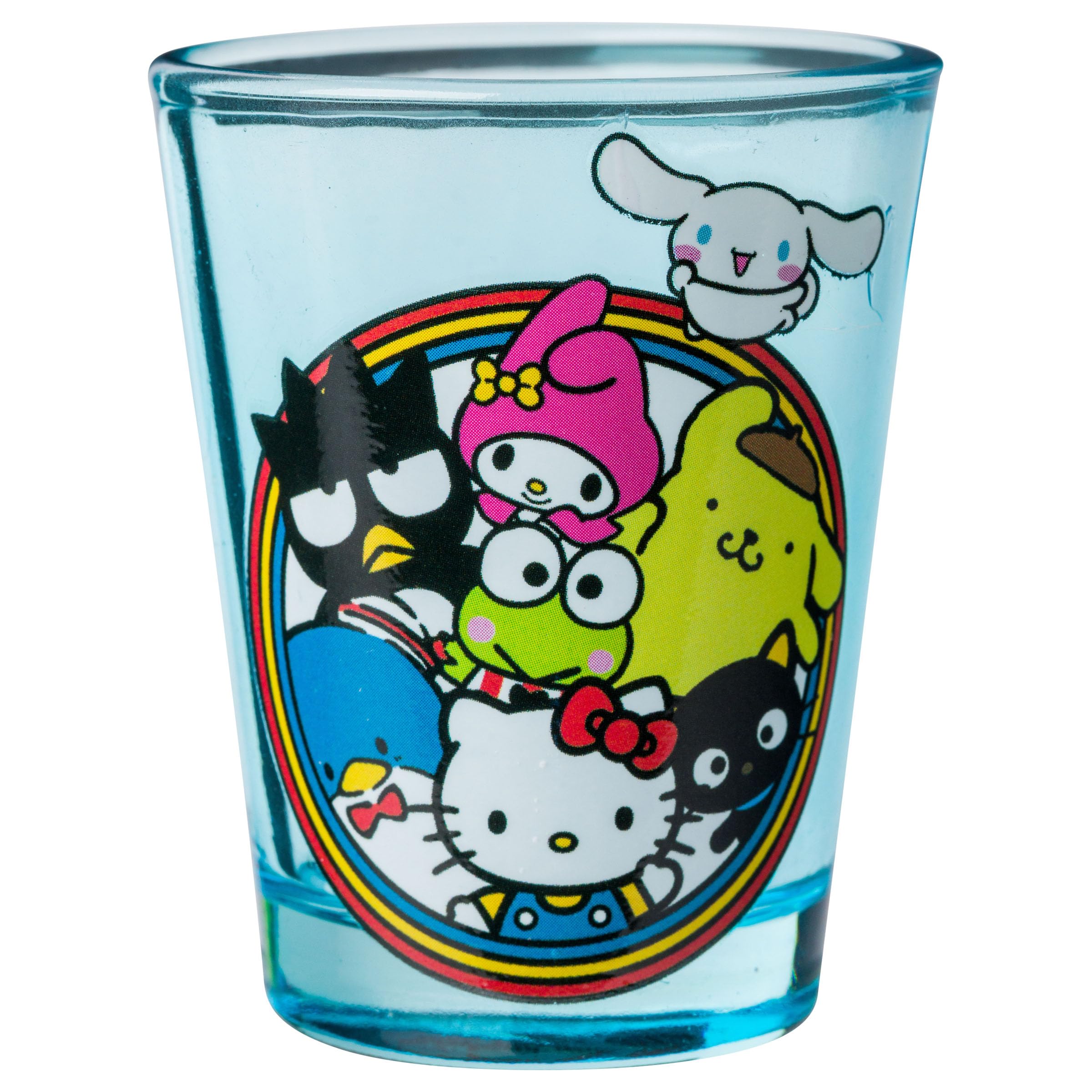 Silver Buffalo Sanrio Hello Kitty And Friends Featuring My Melody, Keroppi, Chococat, Pompompurin, Tuxedo Sam, Cinnamoroll, And