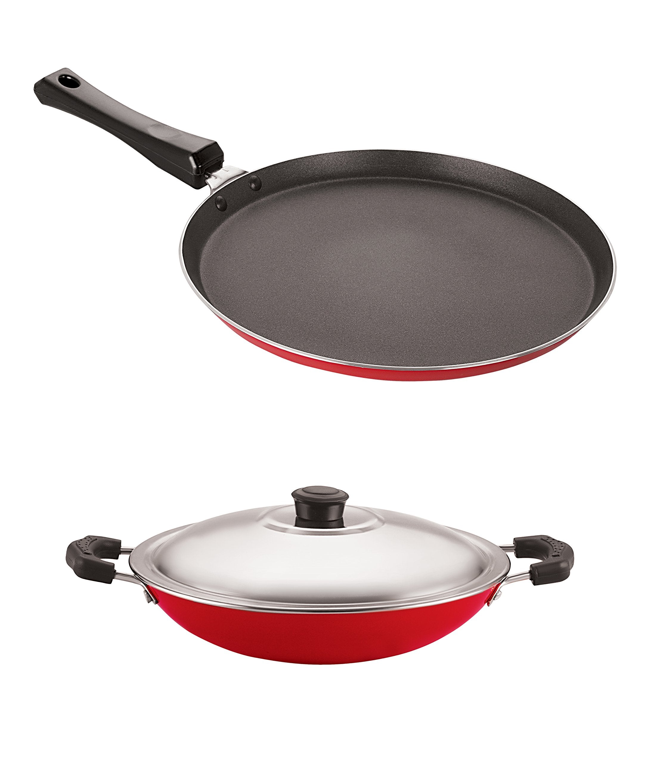 Nirlon NonStick Bpa Free Aluminium Kitchen Cooking Essential Set