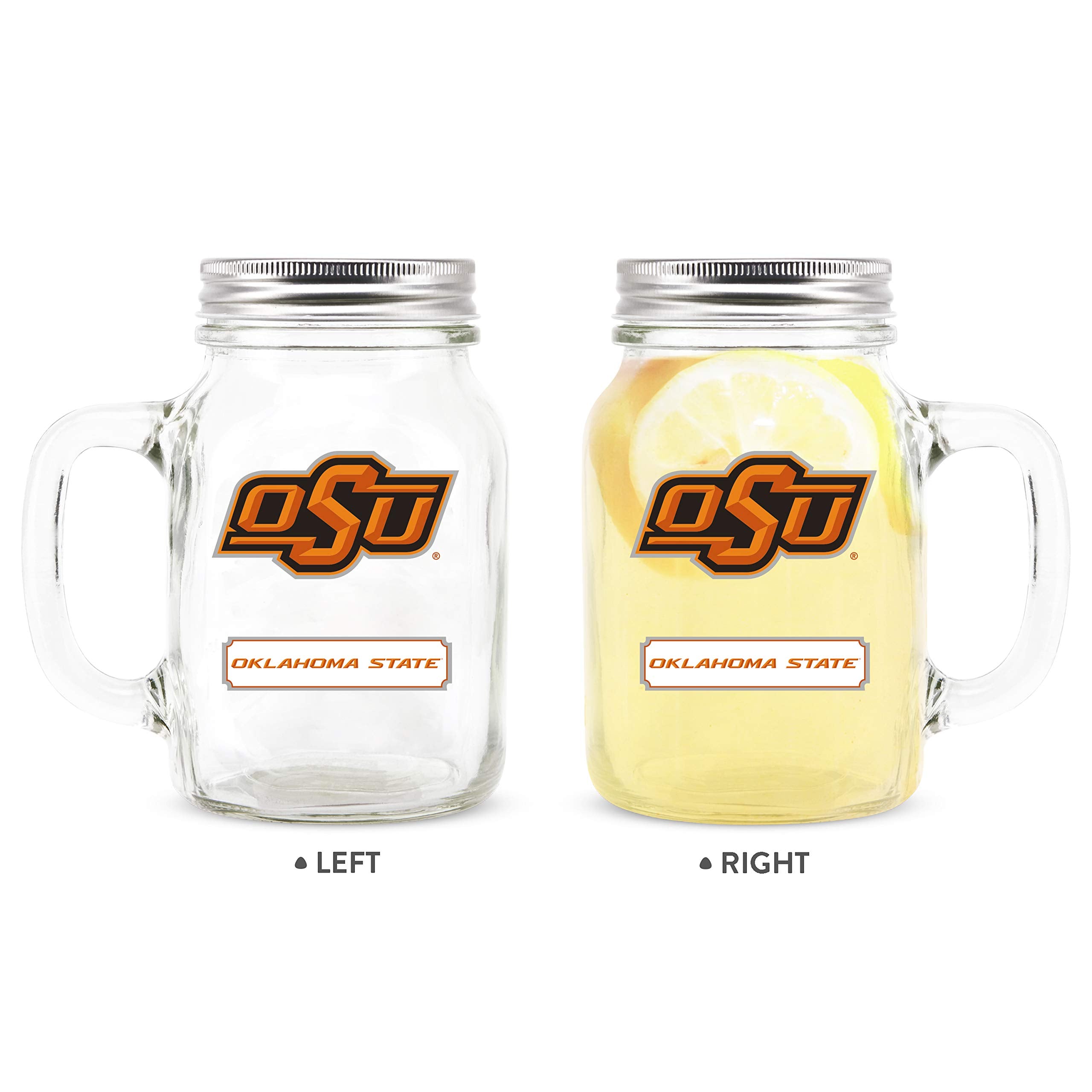 Duck House Ncaa Oklahoma State Cowboys 20Oz Glass Mason Jar