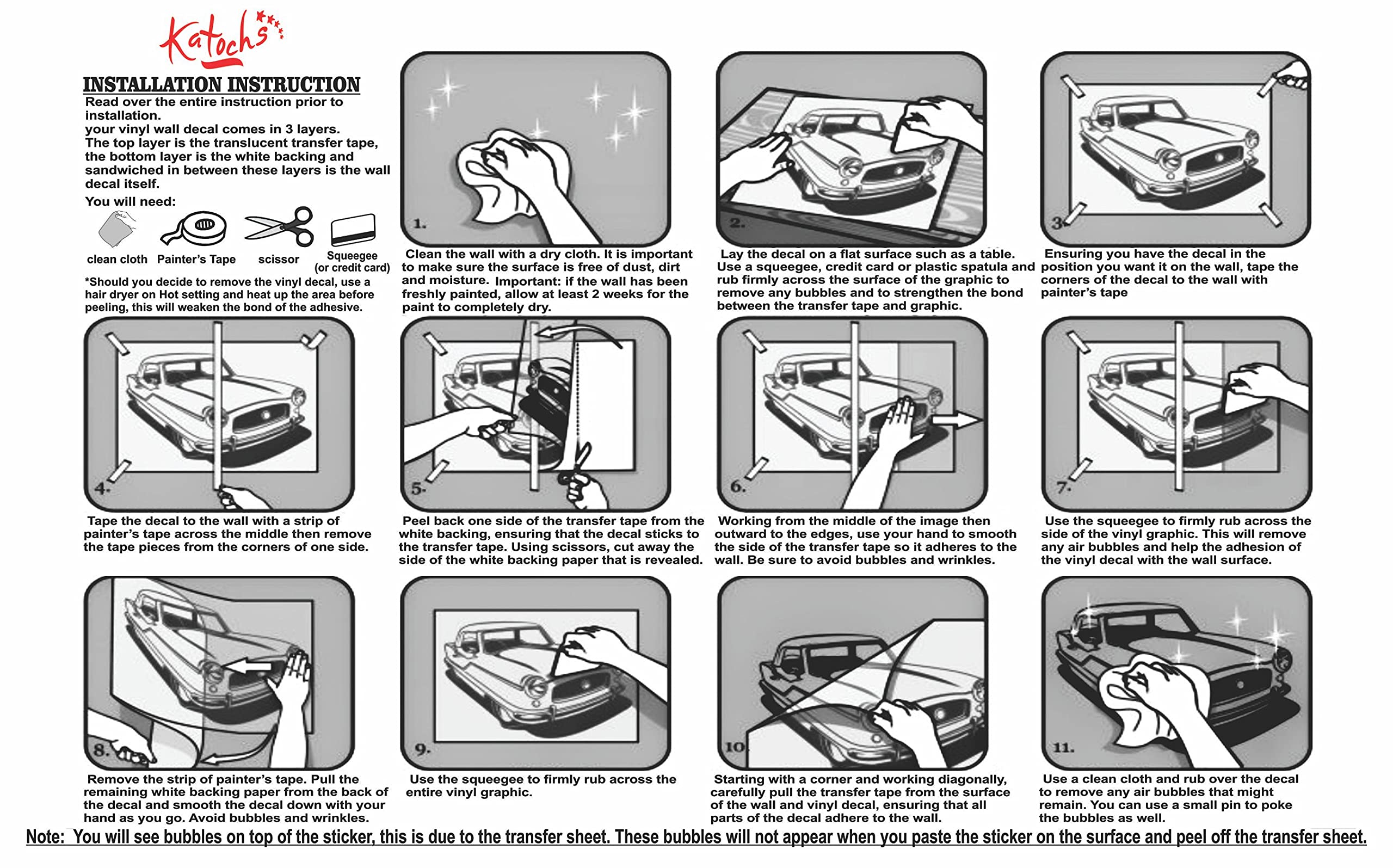 decalbazaar Vinyl Big Lord Ganesh Wall Door Glass Car Sticker Height 6 Inches (Set of 6 Pcs) Item Dimensions 10.5 x 19 Inches Gl