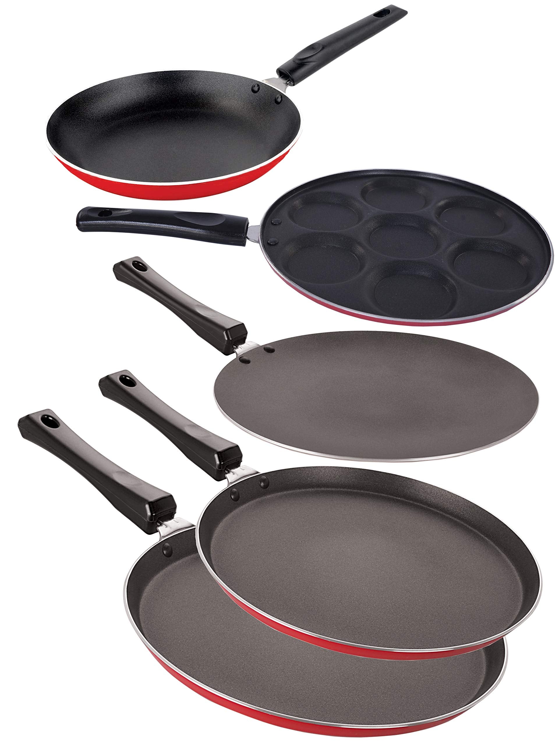 Nirlon NonStick Aluminium Odor Free 5 Piece Chemical Free Kitchen Essential Combo Gift Set