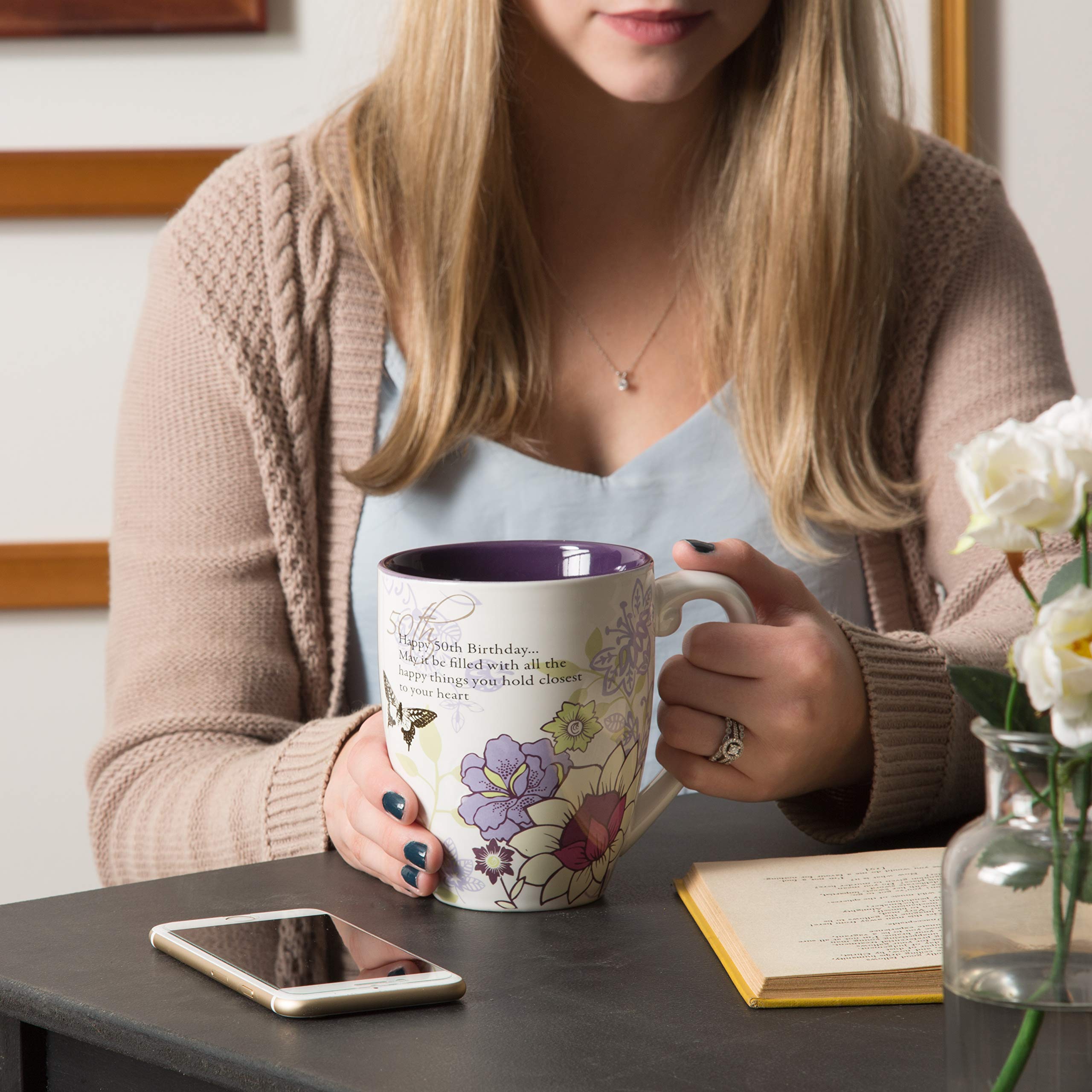 Pavilion Gift Company Mark My Words 50Th Birthday Mug, 4-3/4-Inch, 20-Ounce Capacity, Multicolor, 1 Count (Pack Of 1)