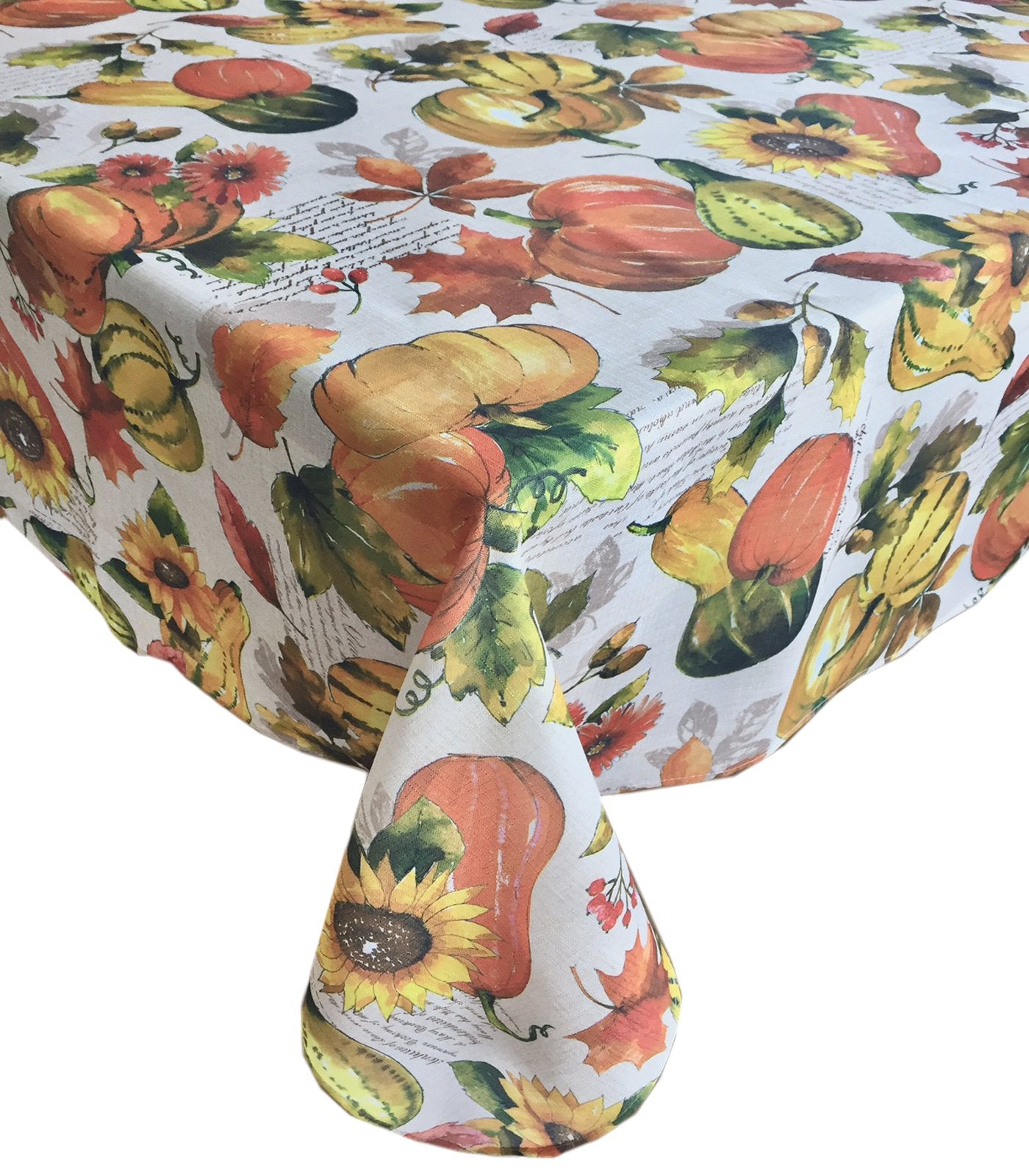 Elrene Home Fashions Grateful Season Fall Harvest Tablecloth, 60 In X 120, Oblong