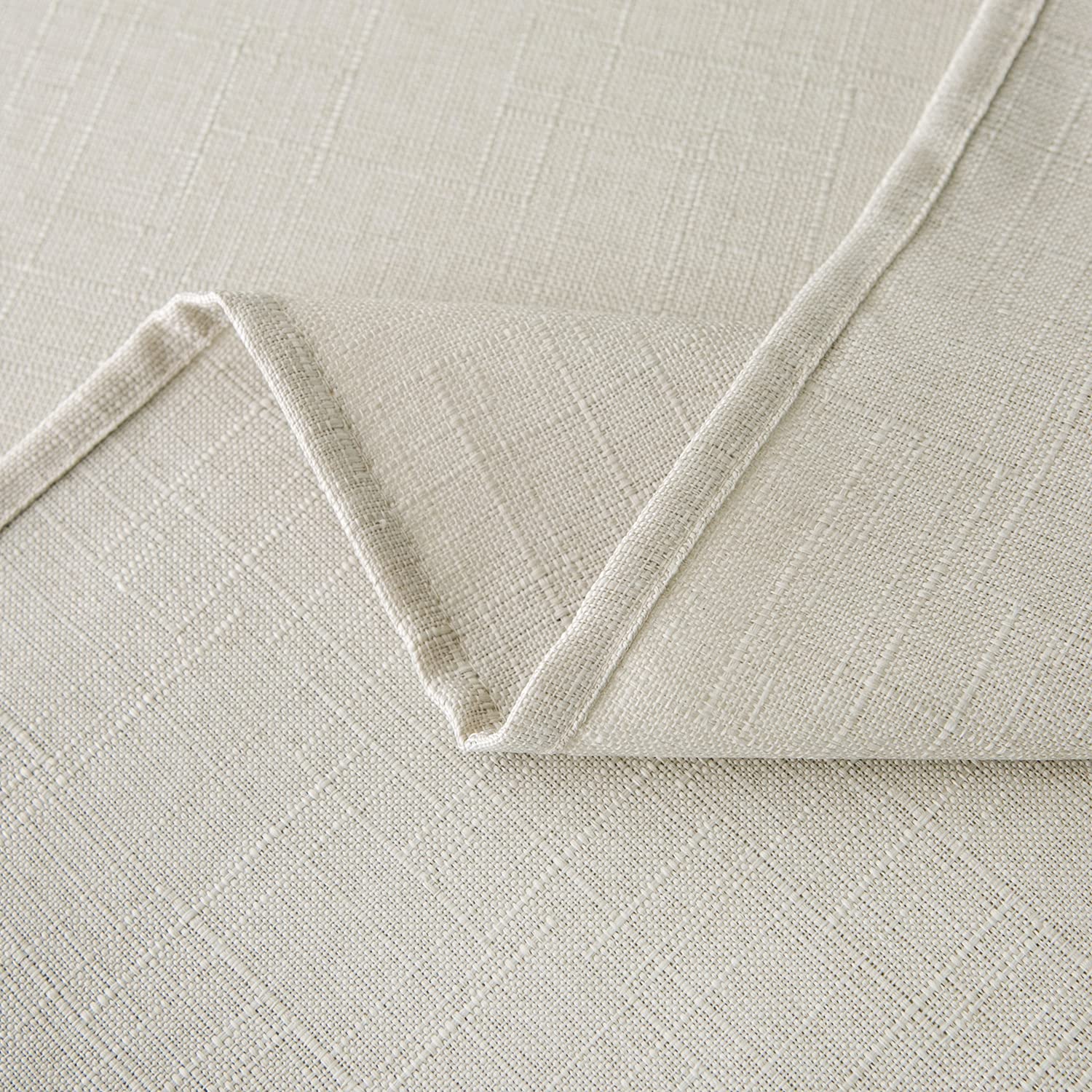 Nlmuvw Linen Tablecloth For Rectangle Table 120 Inch Linen Textured Table Cloth 8 Ft Water Resistant Farmhouse Table Cover For K