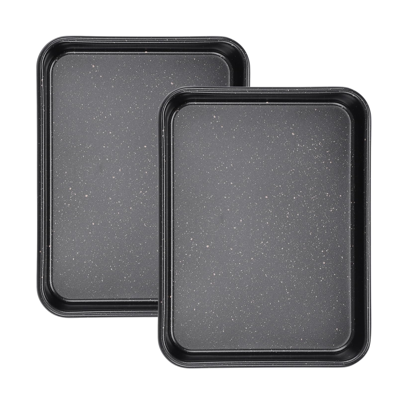 Beasea Small Baking Sheet Pan, 2 Pack 8.5x6.5 Inch Mini Small Cookie Sheets for Individual Baking Cooking Serving, Cookie Roll C