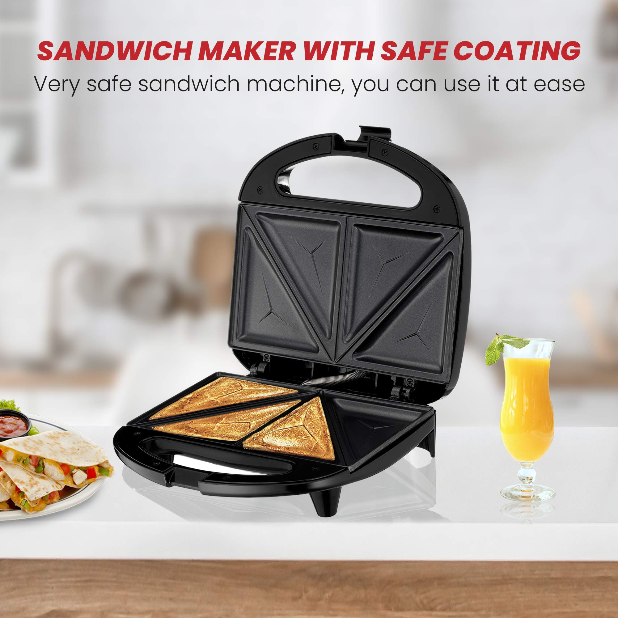 Lumme Sandwich Maker, Sandwich Toaster, Panini Press, Quesadilla Maker, Grilled Cheese, French Toast Press, Pizza Pockets Press,