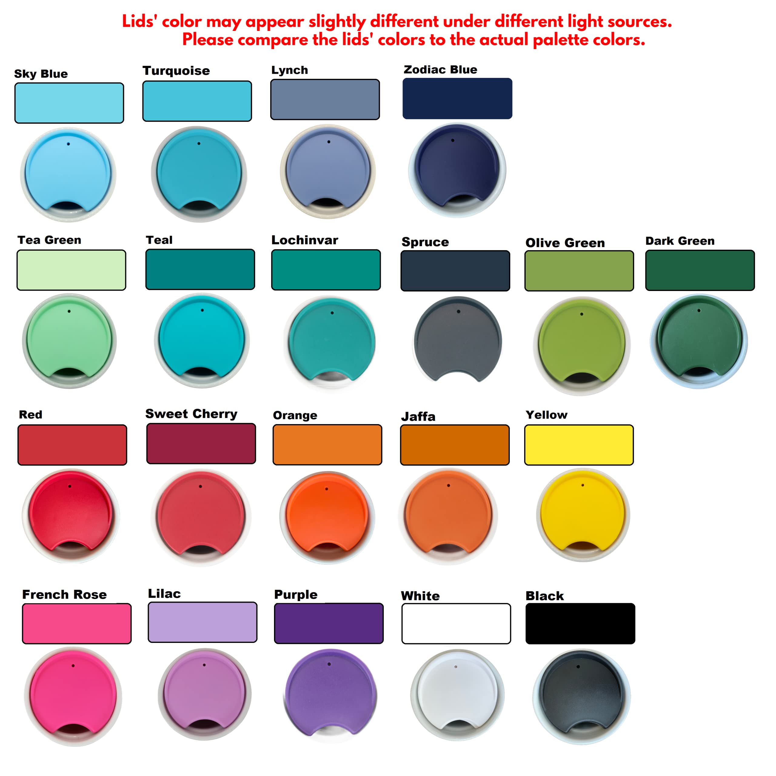 Mie Replacement Lid For Coffee Mug & Tea Cup - Competible With Starbucks Ceramic Travel Mug 10Oz / 12Oz / 16Oz, Tumbler Lid, Mug