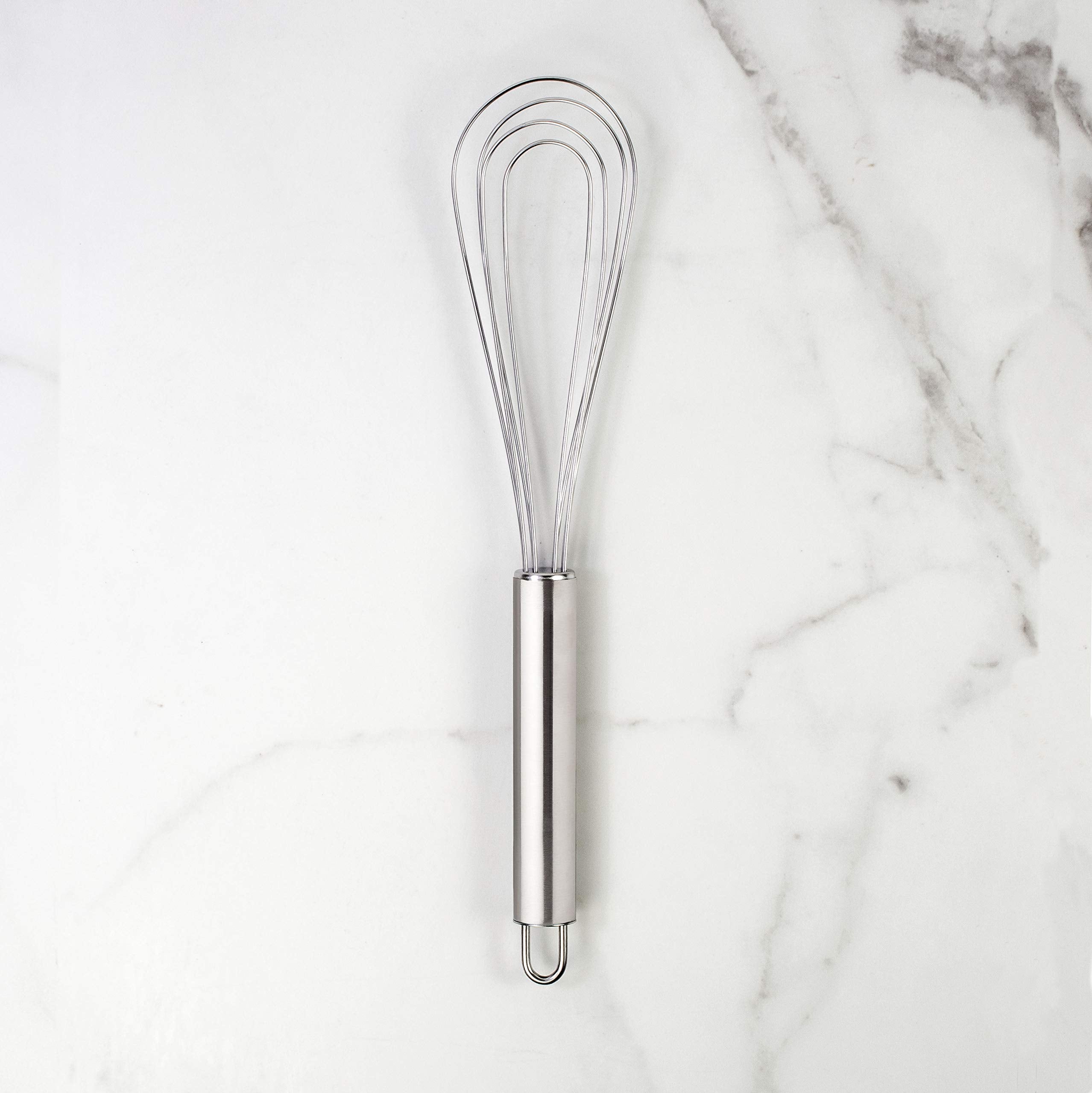 Mrs. Andersons Baking Flat Roux Whisk, Stainless Steel