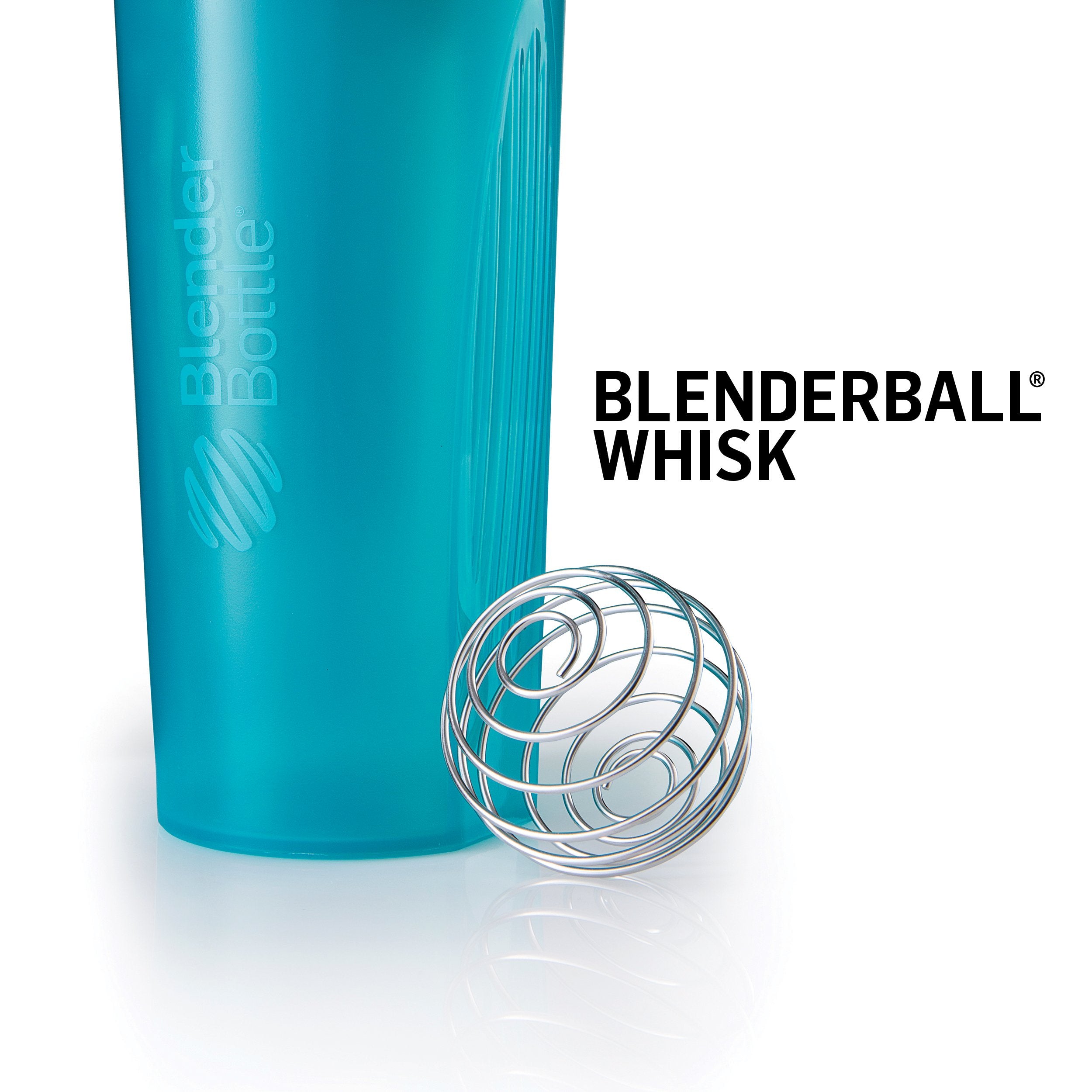 Blenderbottle Classic Shaker Bottle Perfect For Protein Shakes And Pre Workout, 28-Ounce (2 Pack), Clear/Black