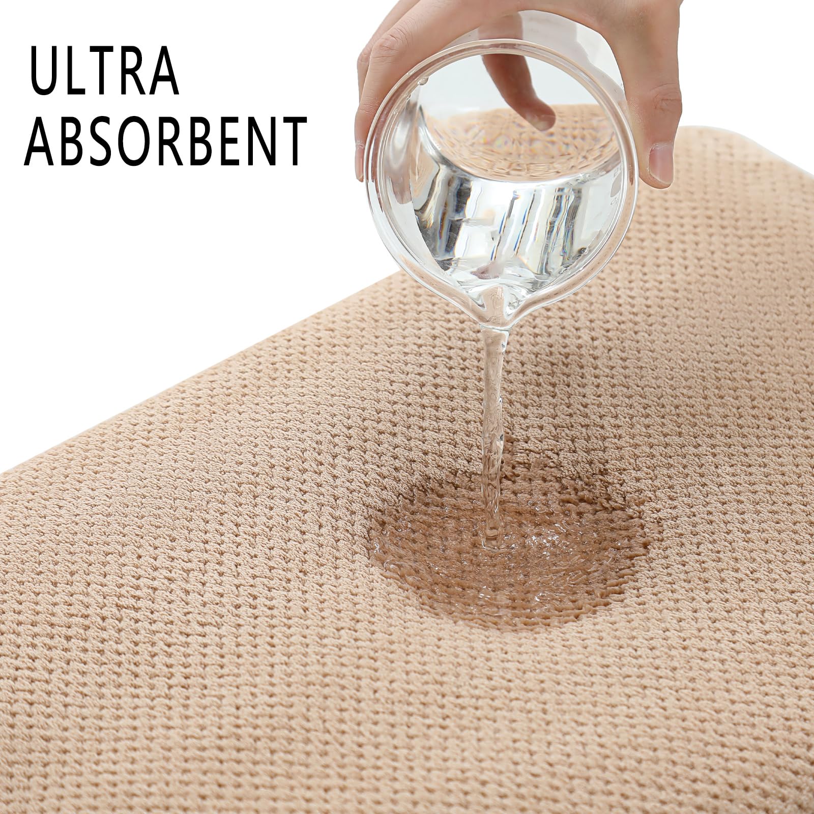 YTYC Towels 39x78 Inch Oversized Bath Sheets Towels for Adults Luxury Bath Towels Extra Large Sets for Bathroom Super Soft Highly Absorbent Microfiber Shower Towels 80% Polyester (Beige 2 Piece)