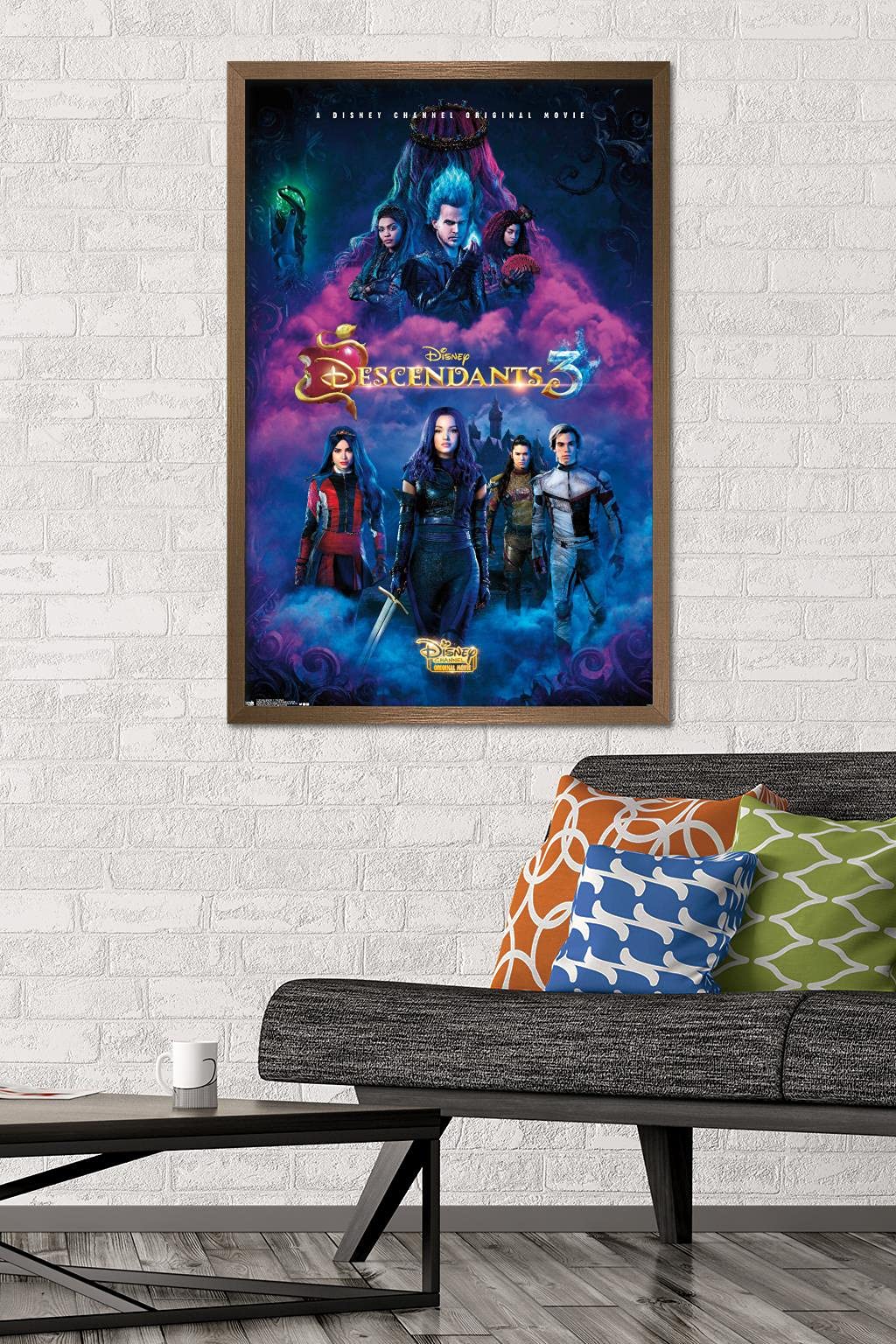 Trends International Disney Descendants 3 - One Sheet Wall Poster, 22.375'' X 34'', Bronze Framed Version