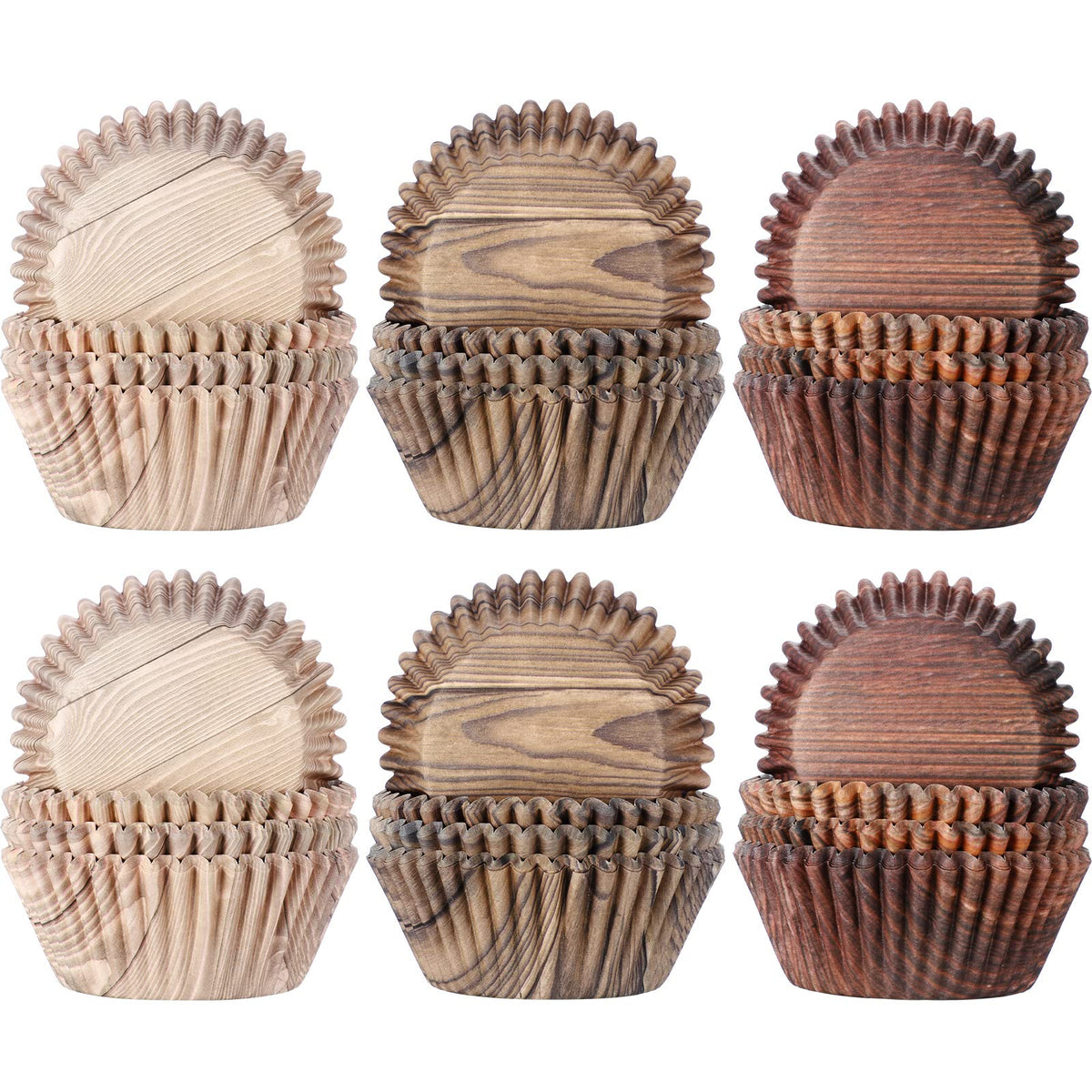 Chengu 300 Pcs Cupcake Liners Cupcake Wrappers Woodland Animal Baby Shower Cupcake Cups Paper Muffin Baking Liners Holders For B