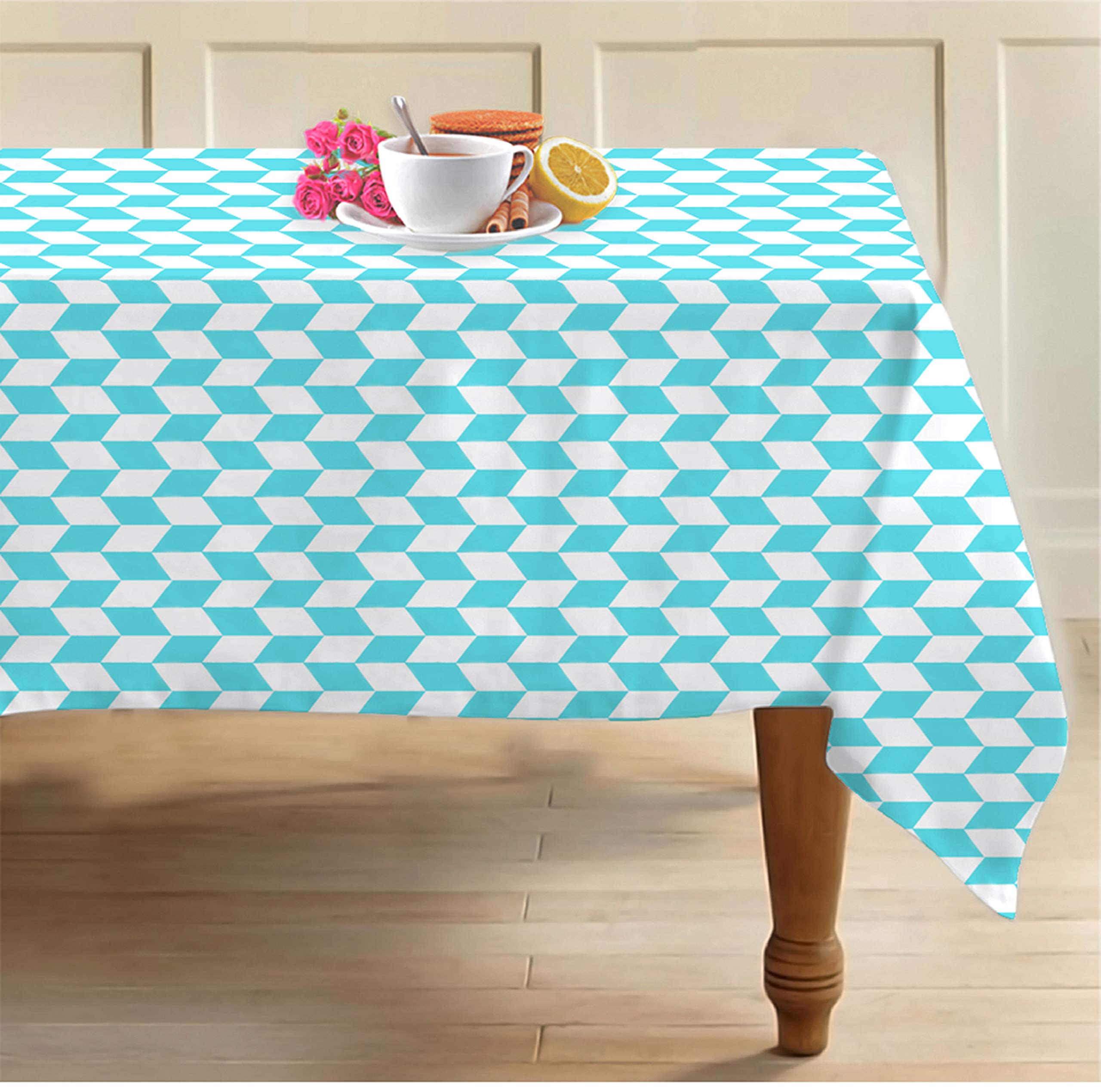 AIRWILL Cotton Teapoy/Table Cover for 6 Seater (Multicolour)(Rectangular, Pack of 1)