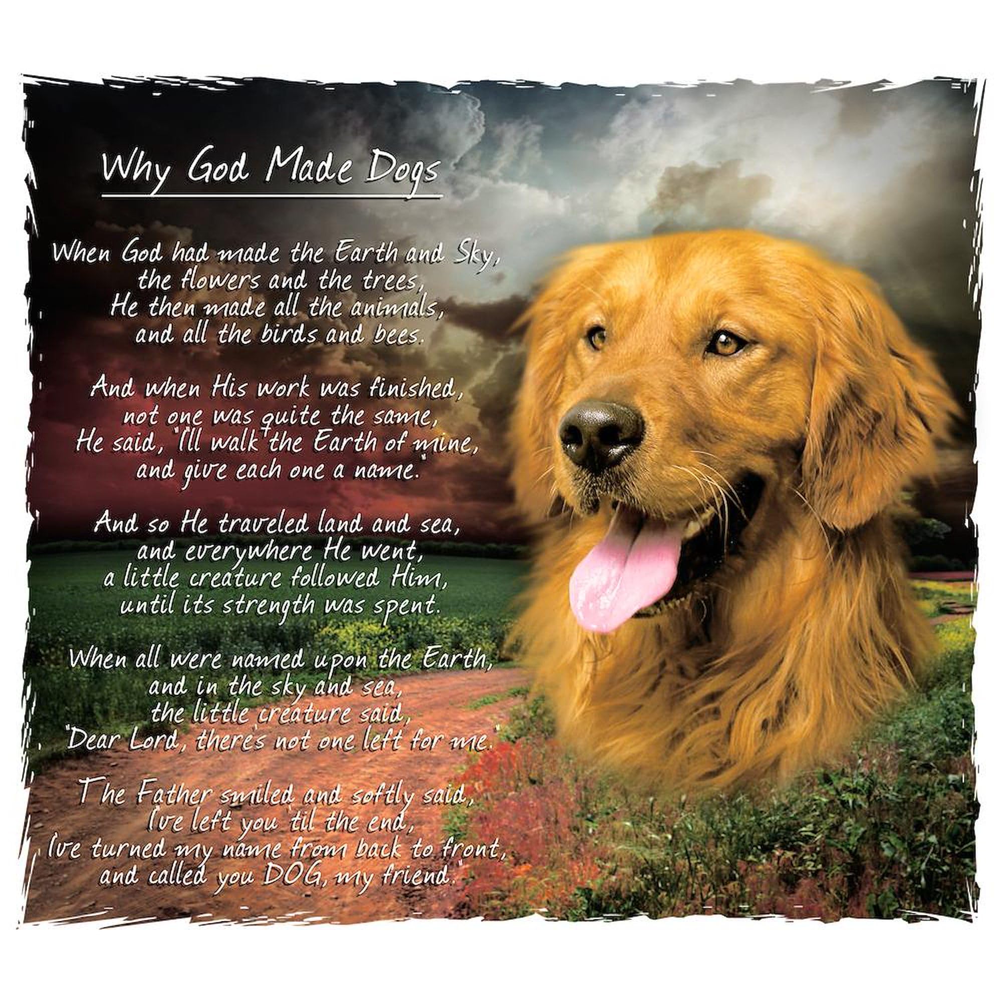 CafePress Why God Made Dogs Golden Retriever Large Mug 15 oz (444 ml) Ceramic Coffee Mug