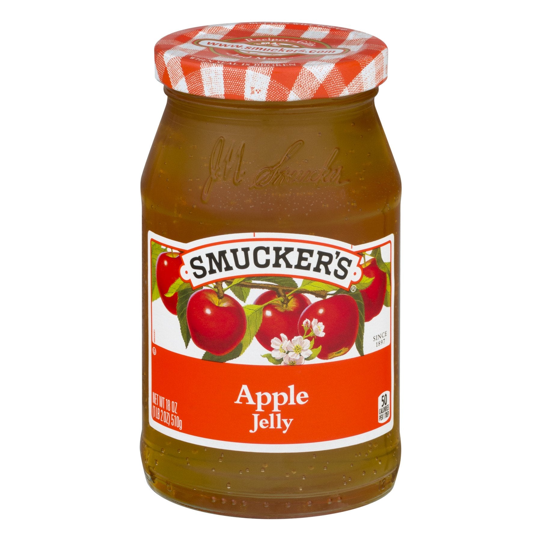 Smuckers, Apple Jelly, 18oz Glass Jar (Pack of 2)