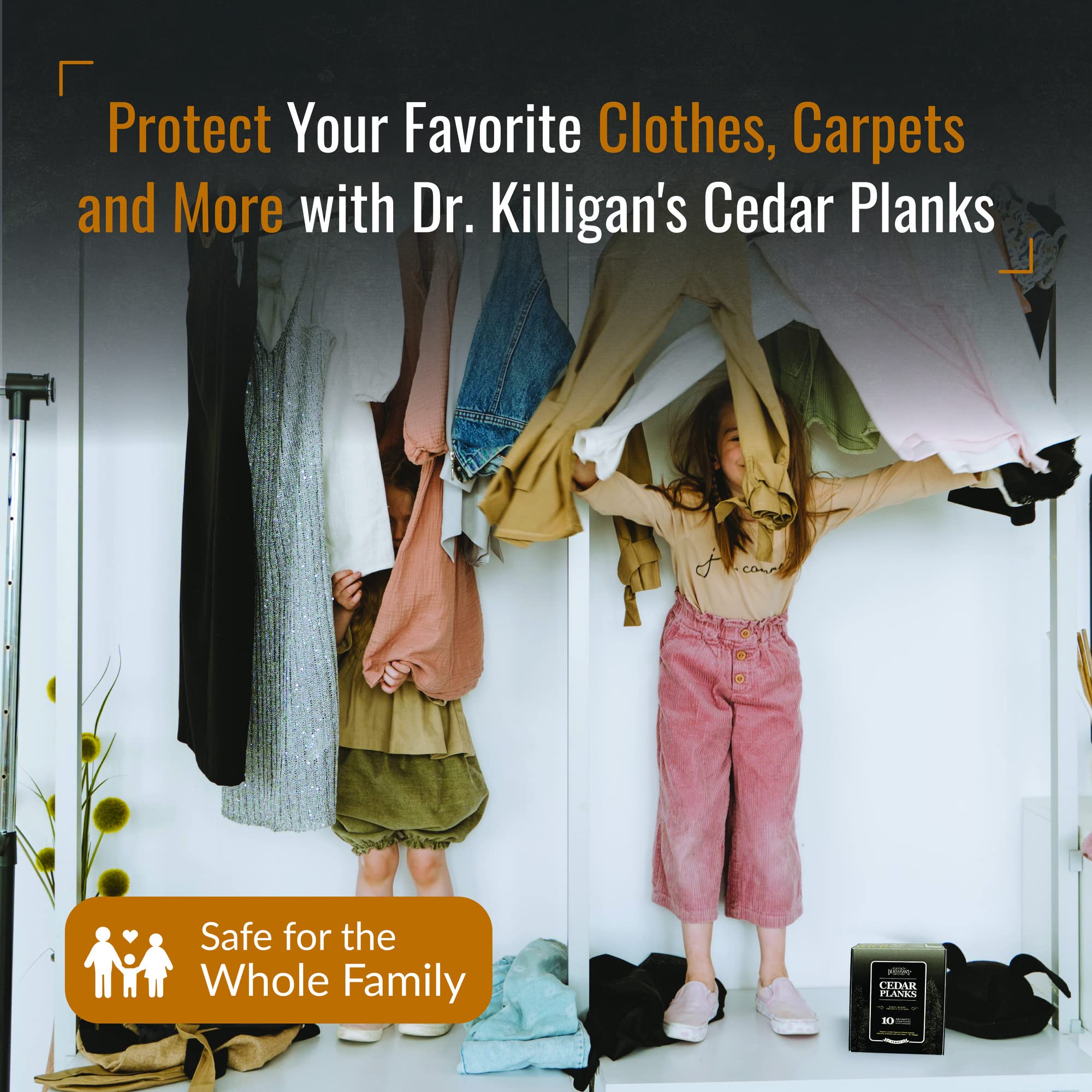 Dr. Killigan'S Cedar Planks - Cedar Blocks For Clothes Storage, Alternative To Moth Balls For Closet, Good Cedar Closet Freshene