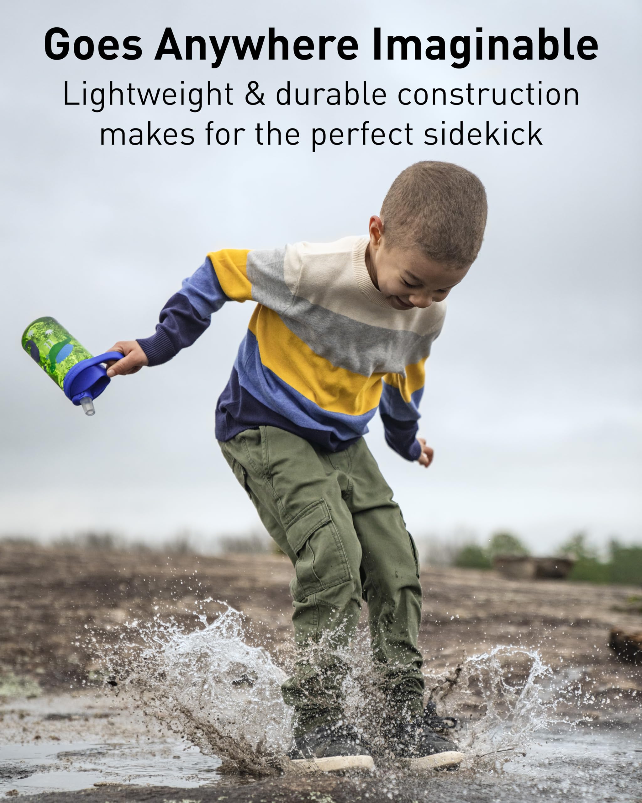 Camelbak Eddy+ 14Oz Kids Water Bottle With Tritan Renew - Straw Top, Leak-Proof When Closed, 14Oz, Sloths In Space
