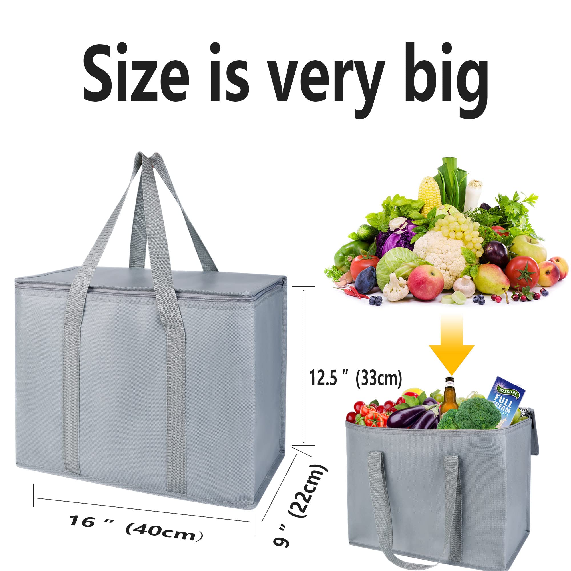 Insulated Car Trunk Organizer, Storage Collapsible Multi Compartment Car Organizer, Suv Trunk Organizer, Non Slip Bottom, Adjust