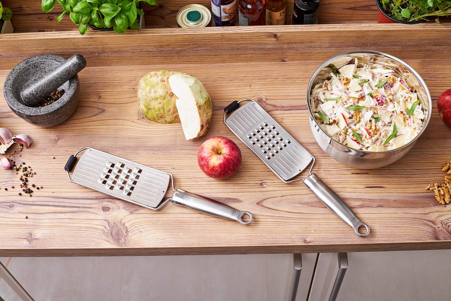 Rosle 95005 Kitchen Collection Stainless Steel Grater/Slicer Fine Stainless
