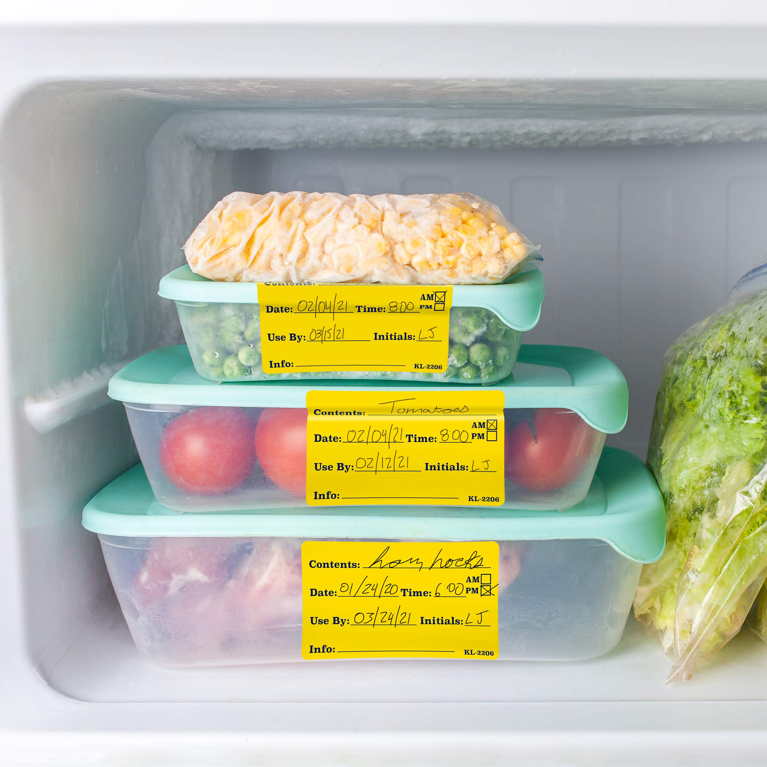 Dissolvable Food Labels For Glass, Plastic Metal, Wood - Washes Off No Residue - Food Prep And Rotation, Canning, Commercial Use