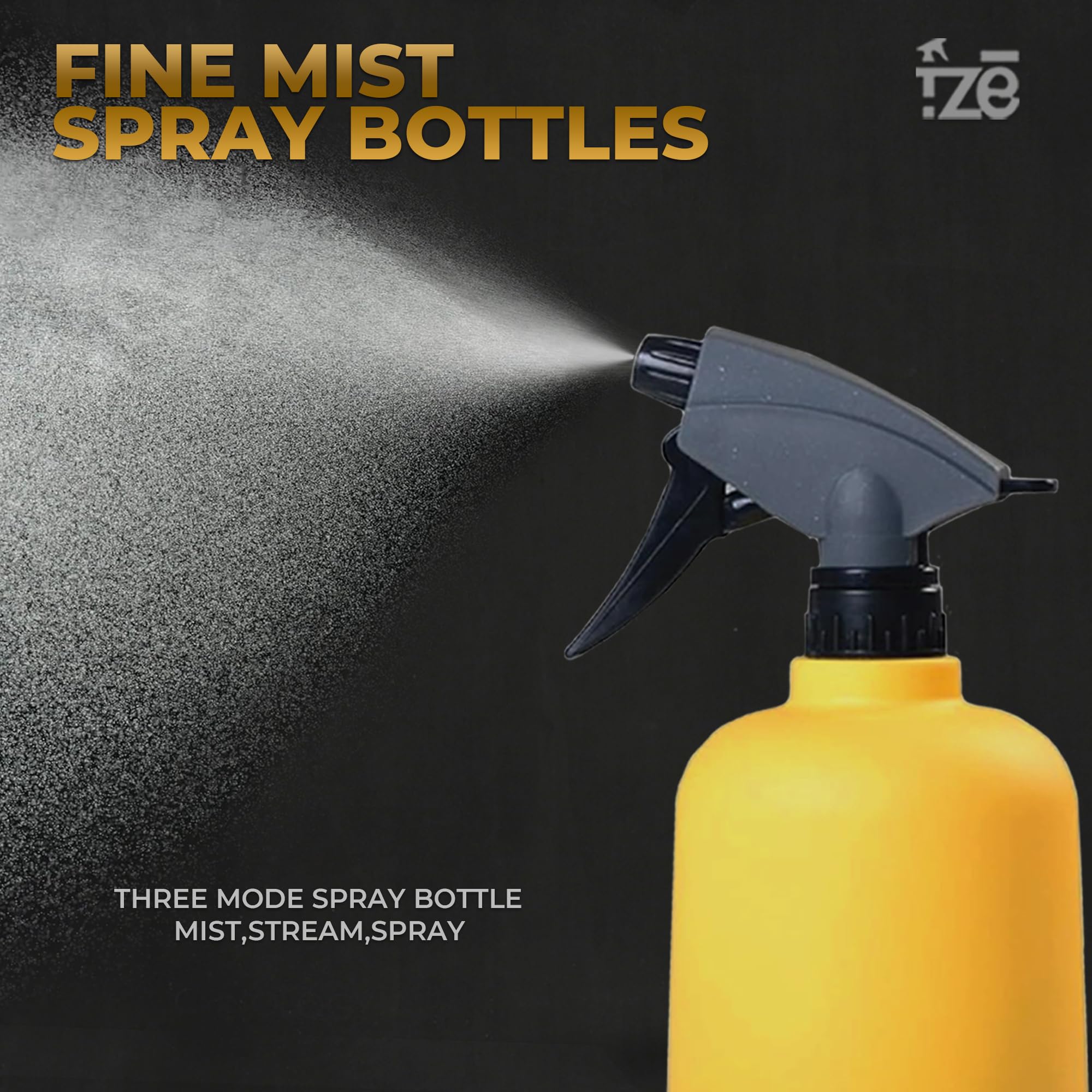 Fze Spray Bottles Pack Of 2, 20 Oz/600Ml, Portable Plant Spray Bottle, Portable Handhold Shower Spraying Pot Sprinkler Small Hou