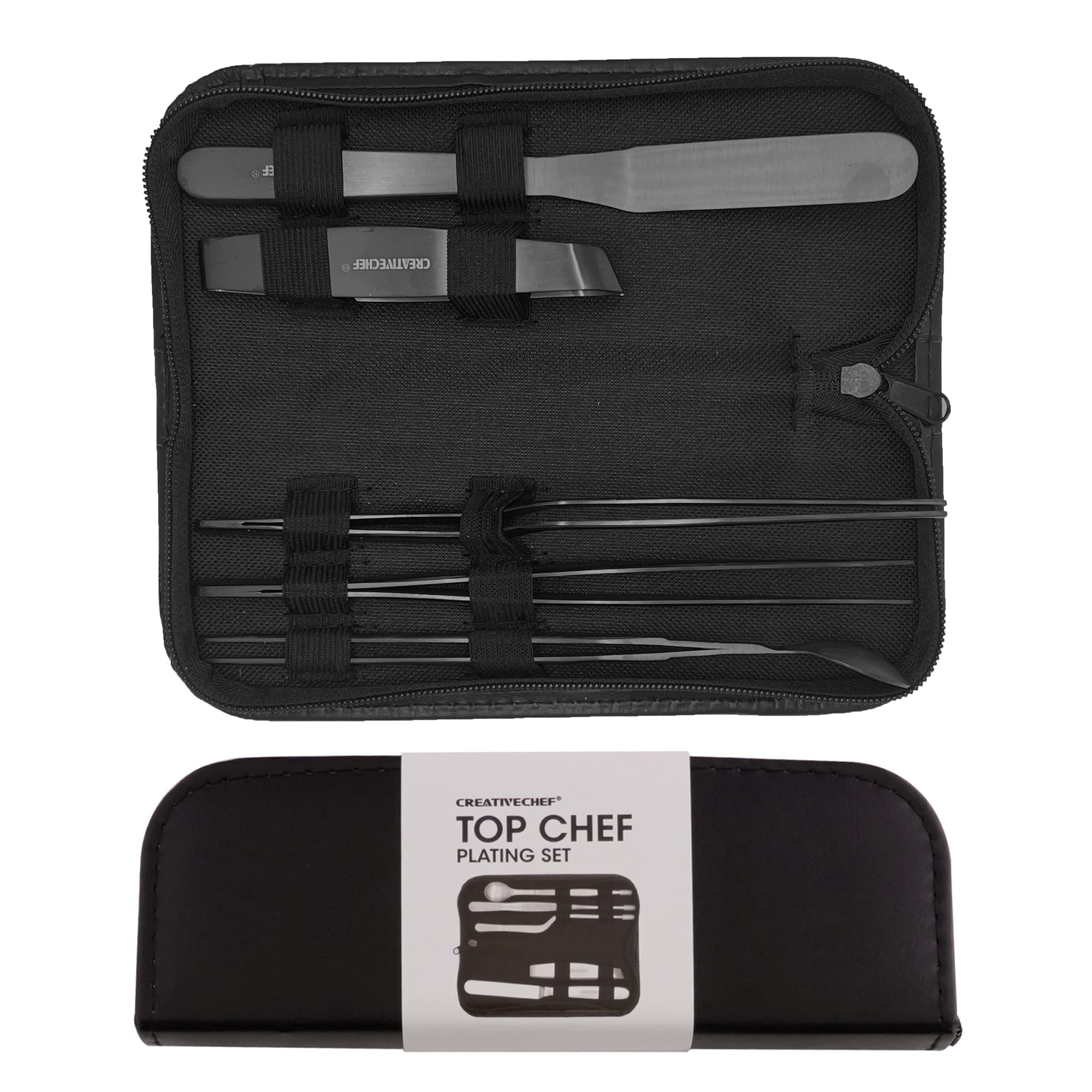 TERECHE Plating Tools Set, Culinary Professiona Chef Plating Kit,11 Piece Culinary Plating Set, Black (5)