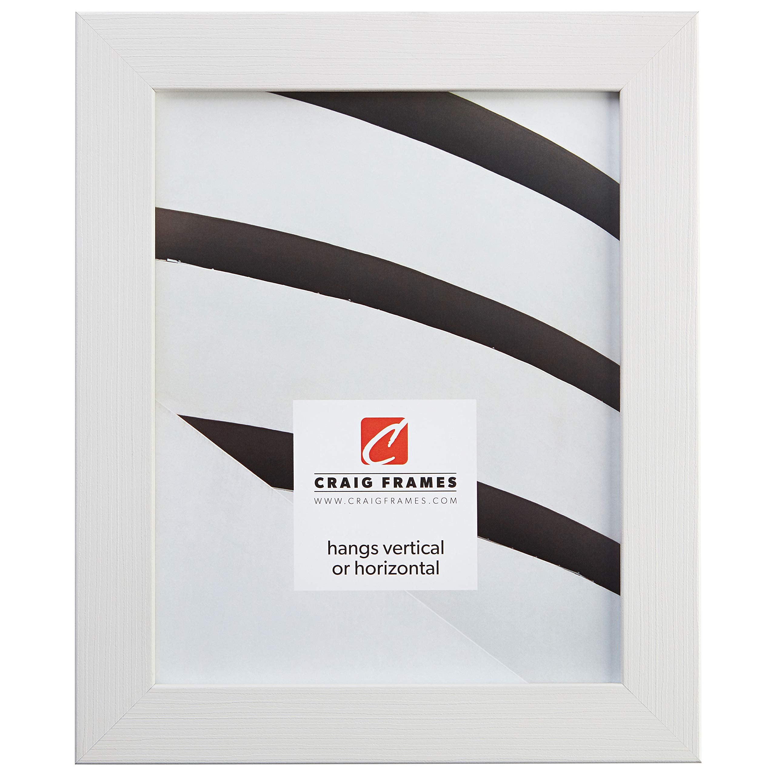 Craig Frames Bauhaus 125, 4x6 Picture Frame, Melinga White Oak