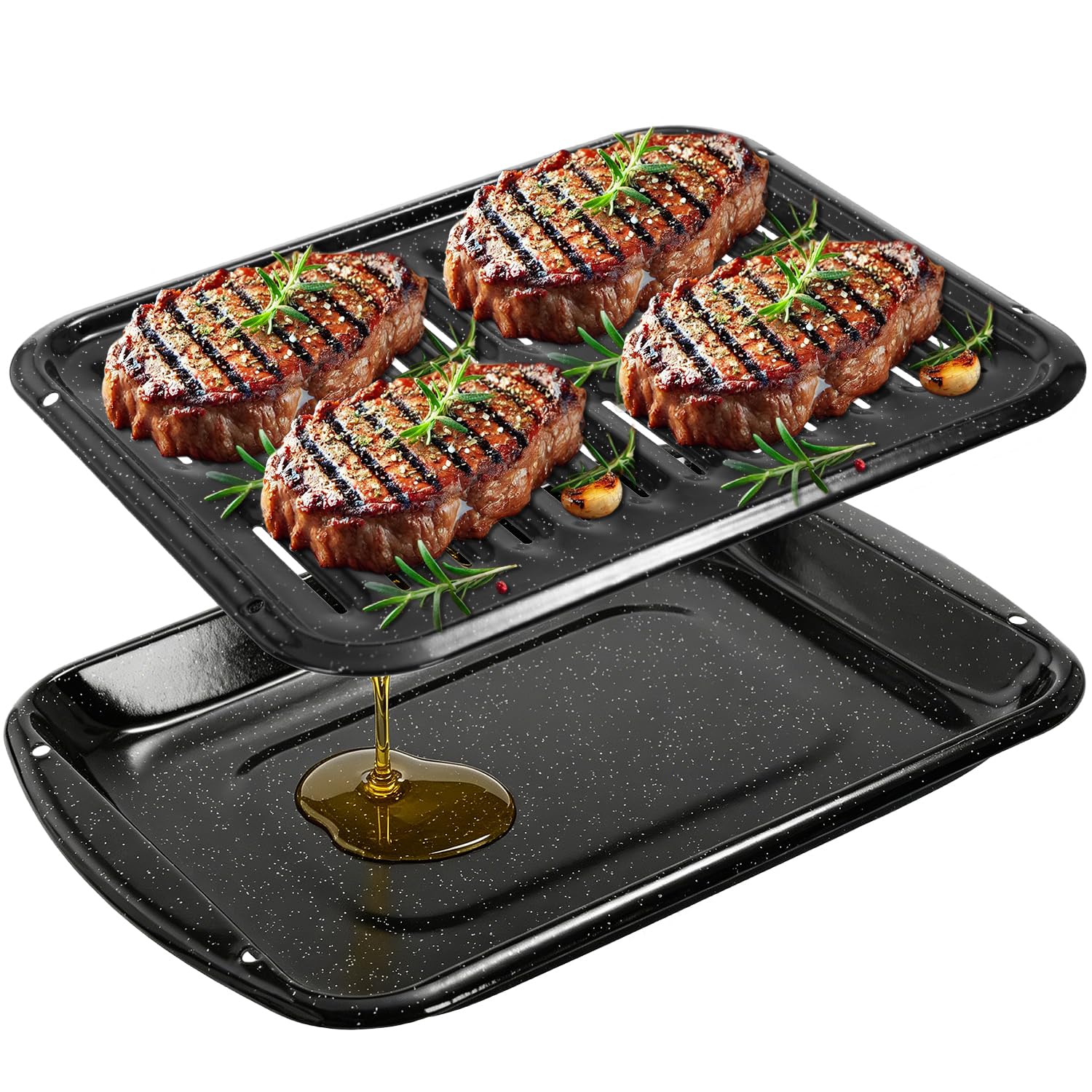 RIDGEPOLE 16.75 Broiler Pan for Oven Nonstick