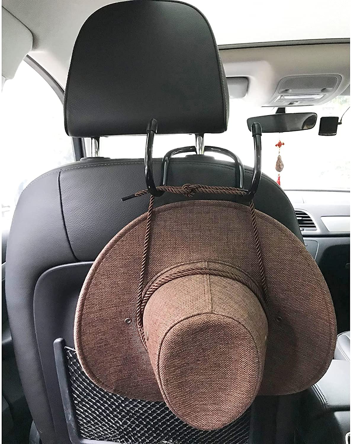 Cowboy Hat Holder Rack, Hat Holder Rack For Trunks Cars Suv, - Flexible Over The Car Seat Hat Hanger Hook - Keep Hat Shape - For