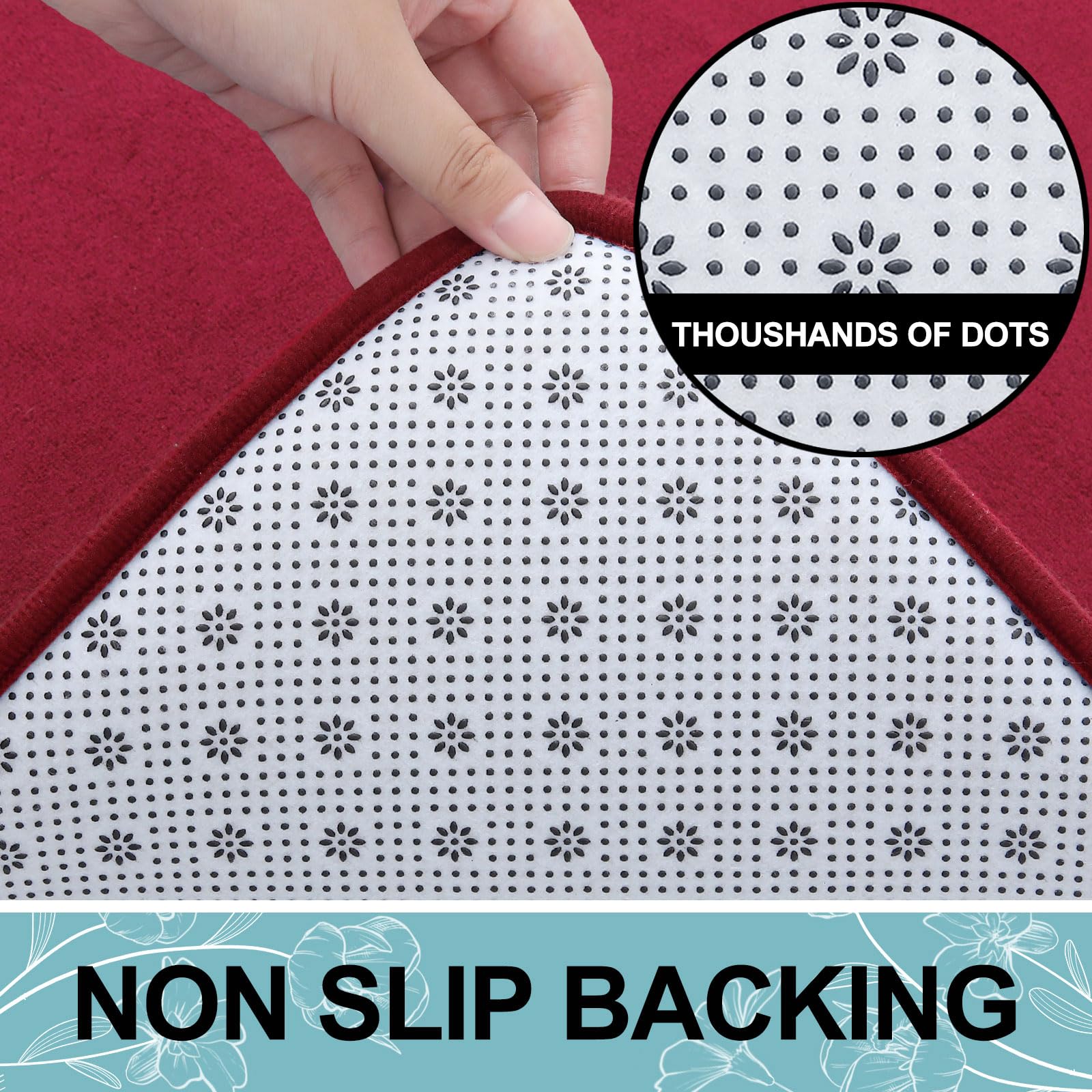 Smiry Memory Foam Bath Mat, Extra Soft Absorbent Bathroom Rugs Non Slip Bath Rug Runner For Shower Bathroom Floors, 47'' X 24'',