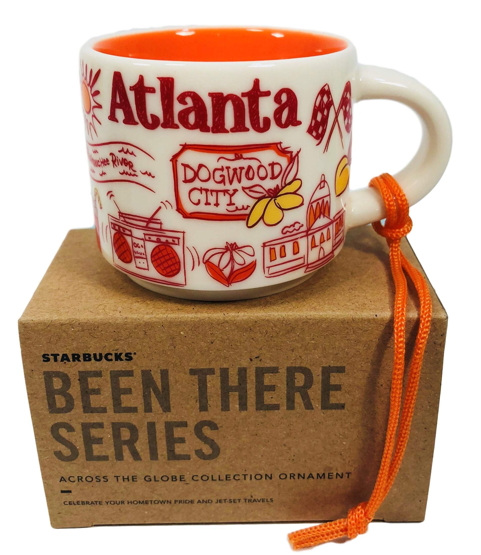 Starbucks Atlanta Been There Collection Ceramic Coffee Demitasse Ornament 2 Oz