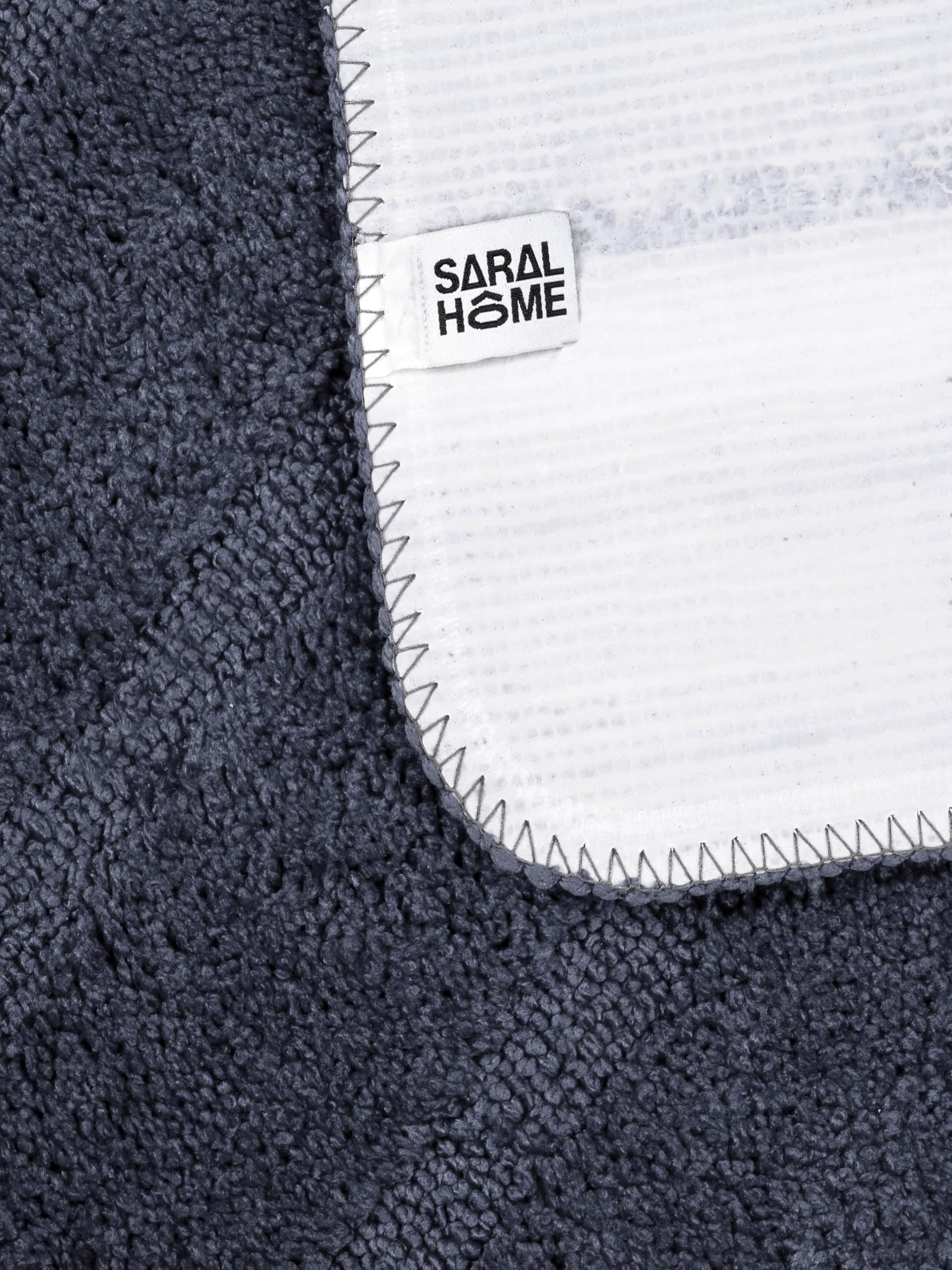 Saral Home Easy Living Striped Soft Microfiber Durable & Washable Multipurpose Bedside Runner For Home/Kitchen/Living Area/Lobby