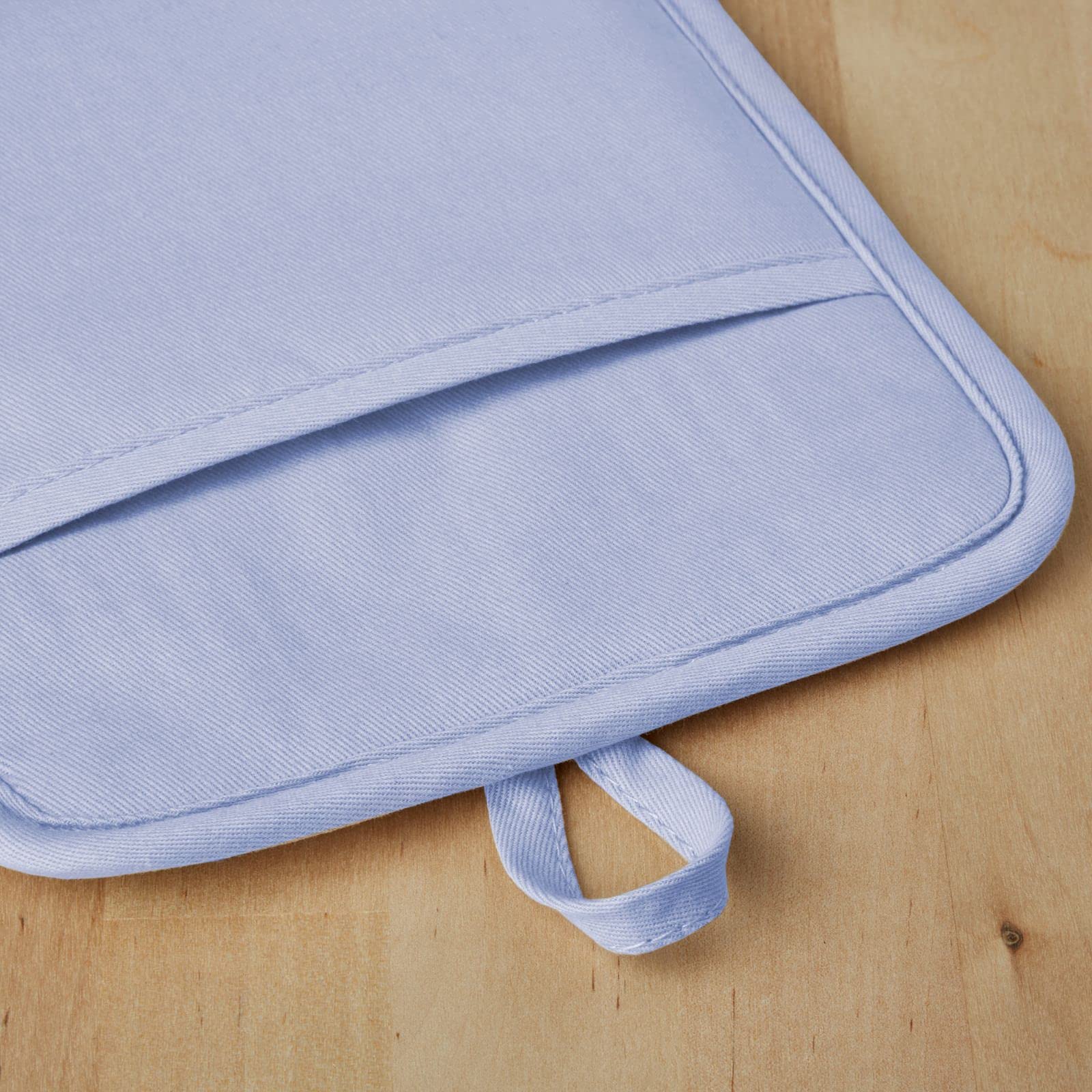 Kitchenaid Ribbed Soft Silicone Pot Holder 2-Pack Set, Lavender Cream Purple, 7''X9''