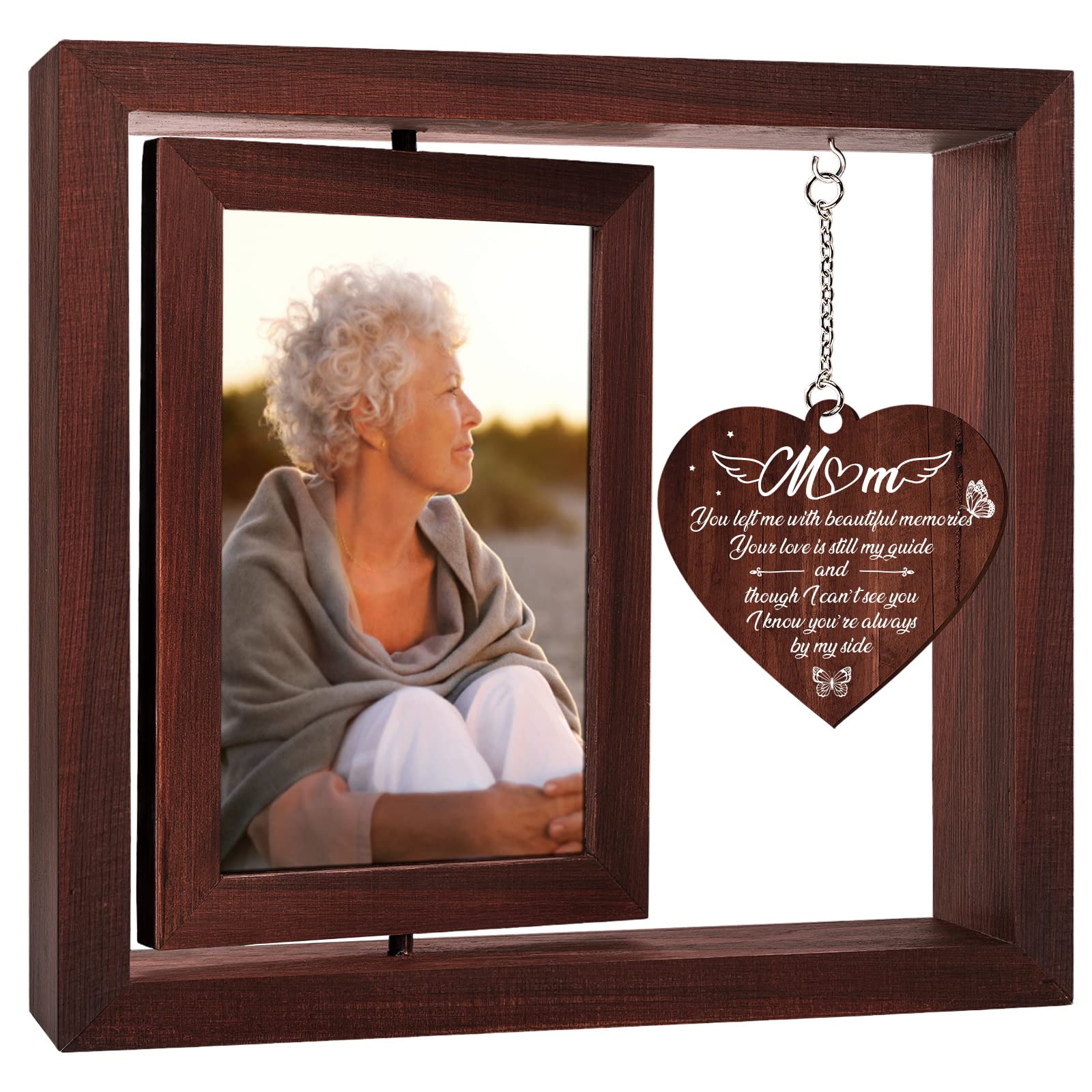 Memorial Gifts for Loss of Mom Picture Frame,Sympathy Gifts for Loss of Mom,in Loving Memory Picture Frame,Bereavement Remembran
