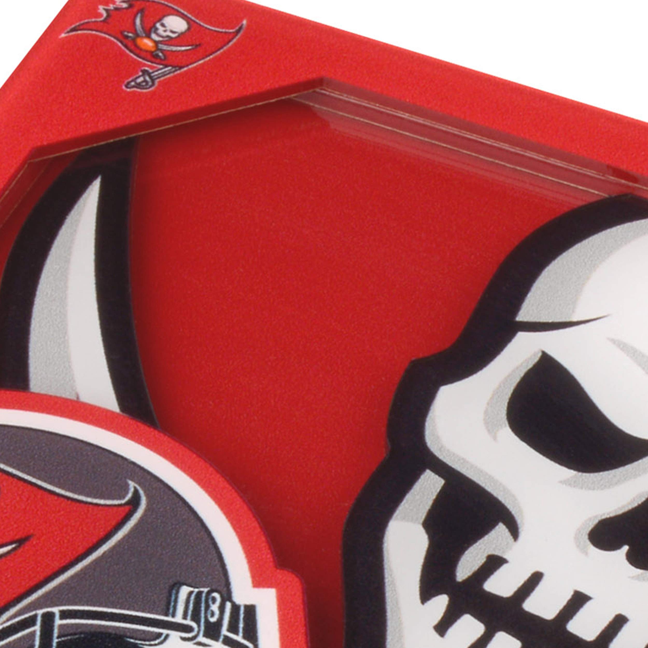 Youthefan Nfl Tampa Bay Buccaneers 3D Logo Series Coasters 4'' X 4''
