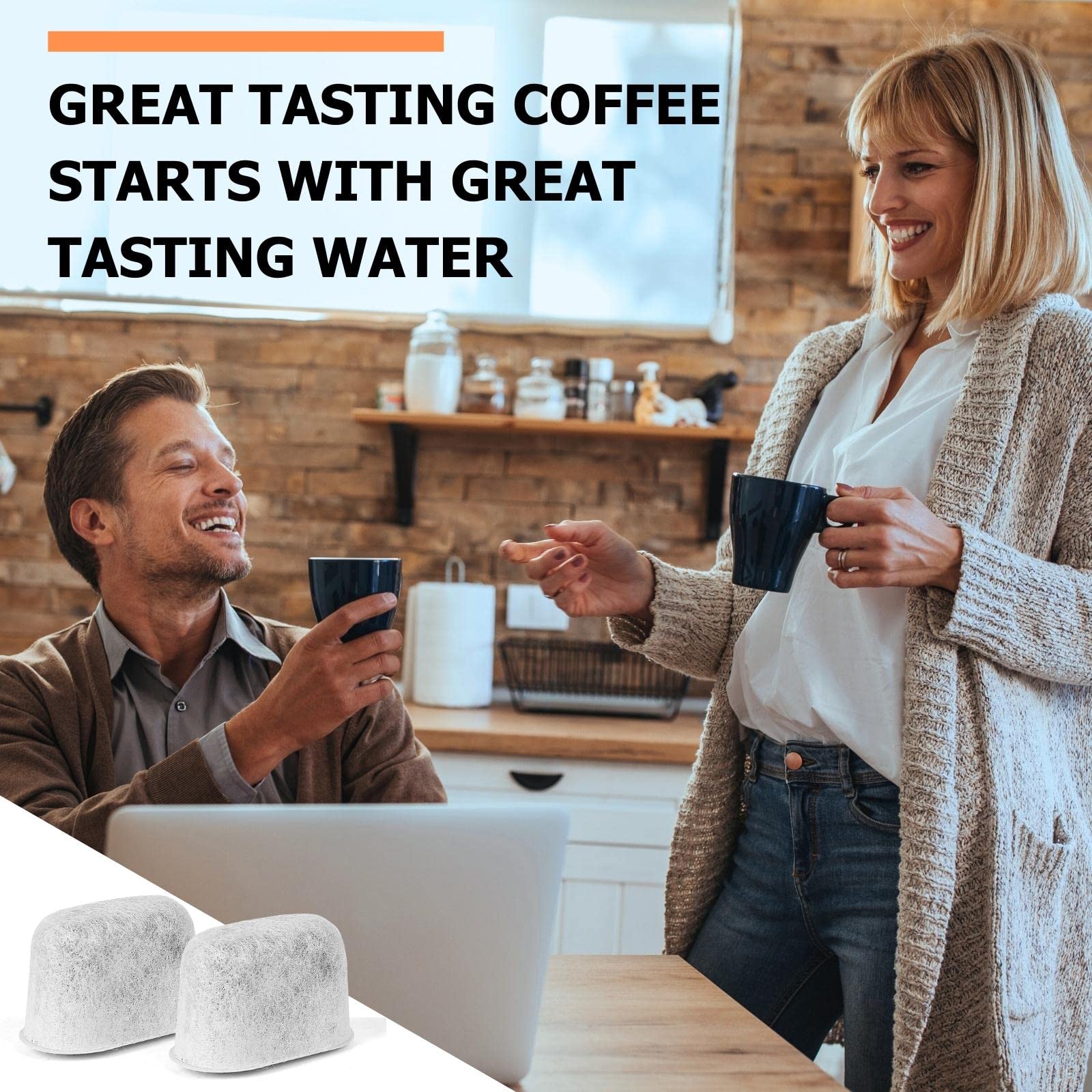 12 Pack Keurig Filter Replacement By Fanativita, Water Filter Cartridges, Fit All Keurig Coffee Makers (2-Year Supply)